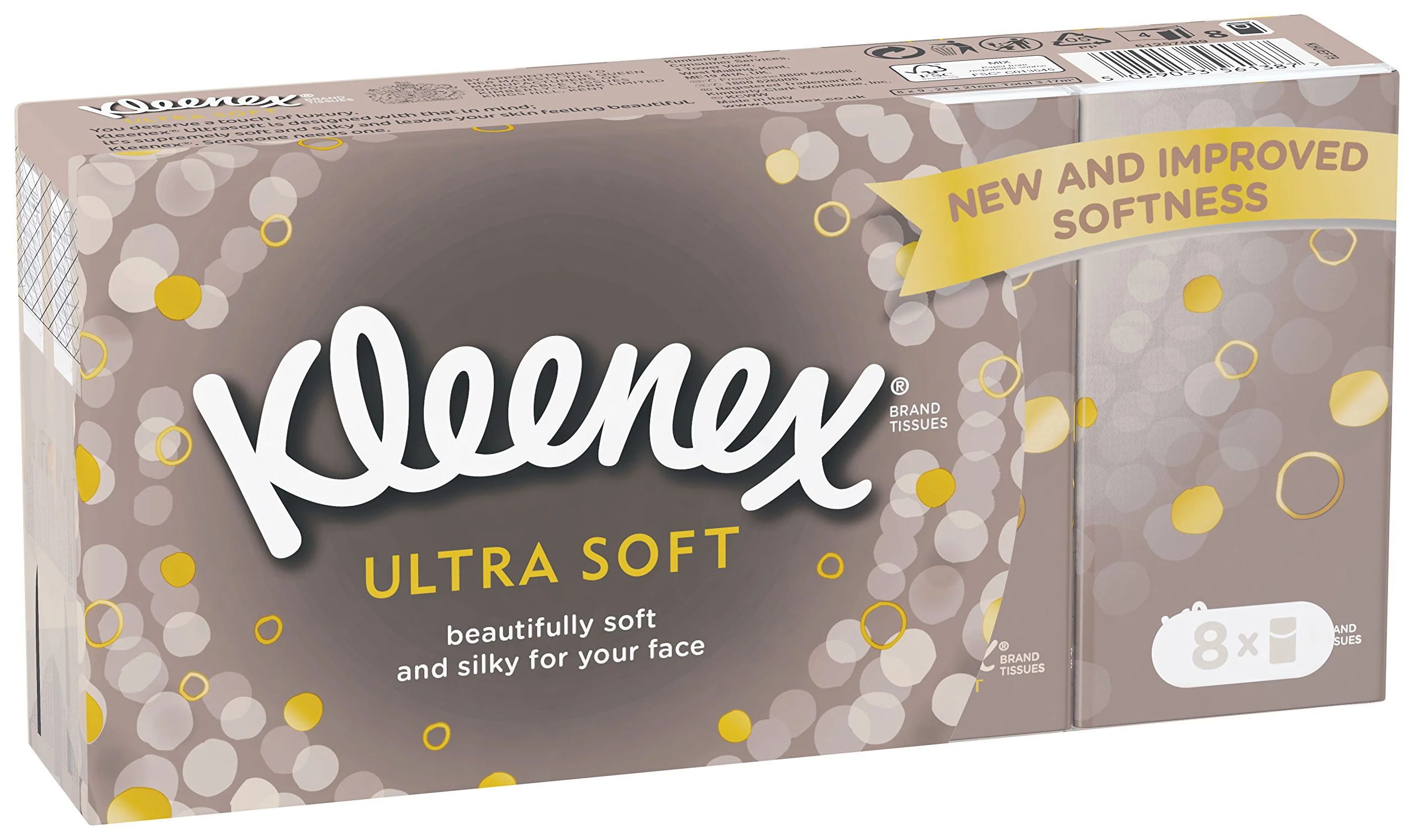 Kleenex Ultra Soft Facial Tissues in Handy Pocket Packs - 80 Travel Pocket Packs - Our Softest Tissue - Supremely Soft And Silky Tissues Designed With Luxury In Mind - Image 5