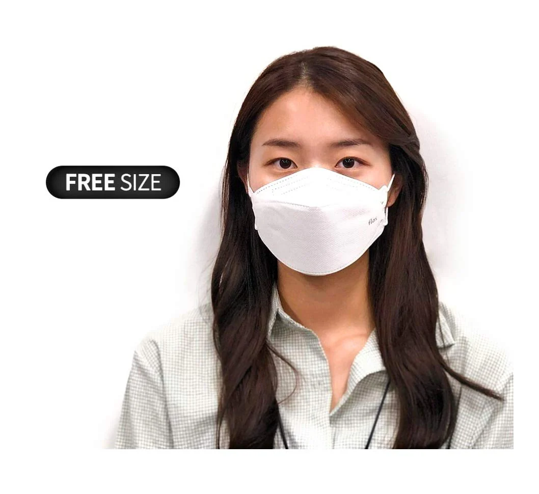 KN FLAX KF94 Masks For Adults - Face Protective Mask (White) [Made in Korea] [20 Individually Packaged] Premium KF-94 Certified Face Safety White Face Mask Dust [English Packing] - Image 2