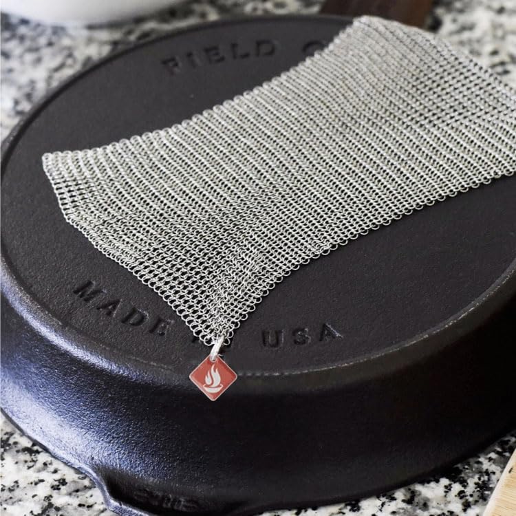 Knapp Made Chainmail Dishcloth 7”x5” - Replace Your Dirty Sponge - All Purpose Kitchenware, Pots & Pans Cleaner - Lasts a Lifetime - Image 4