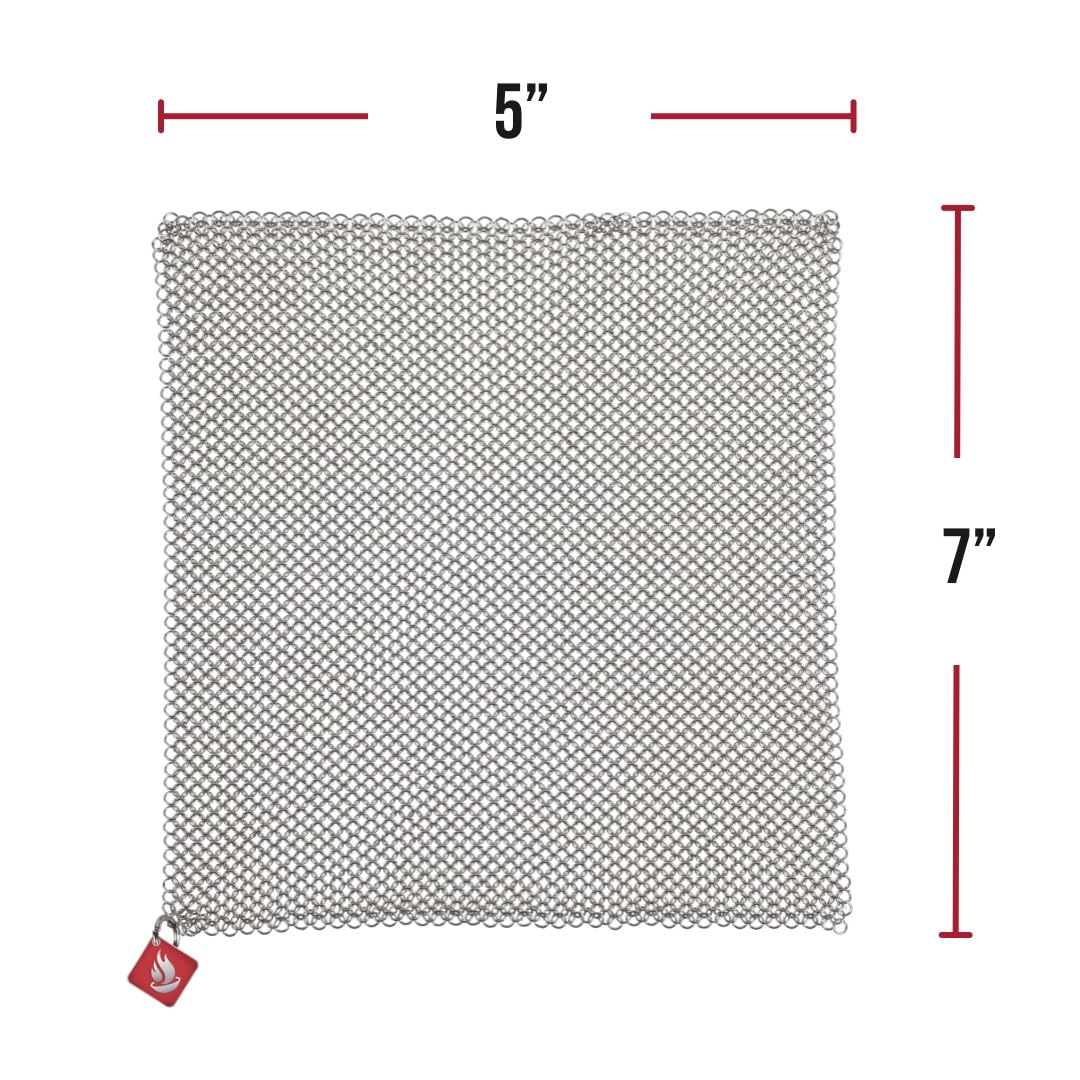 Knapp Made Chainmail Dishcloth 7”x5” - Replace Your Dirty Sponge - All Purpose Kitchenware, Pots & Pans Cleaner - Lasts a Lifetime - Image 7