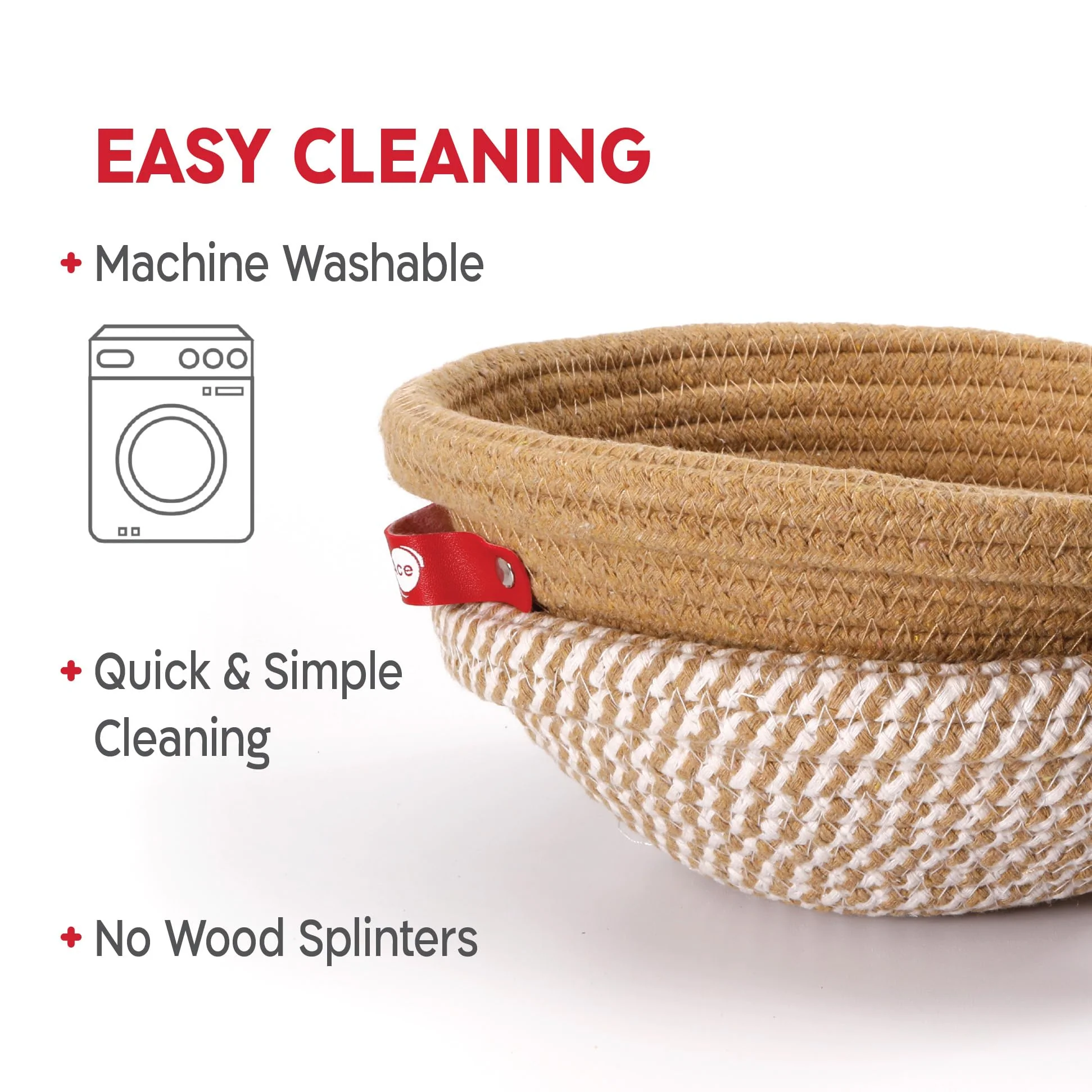 KneadAce Cotton Rope Banneton Bread Proofing Basket Set, 2 x Round Bread Basket with Liners & Covers for Artisan Bread Baking, Sourdough Bread Baking Supplies - Image 5
