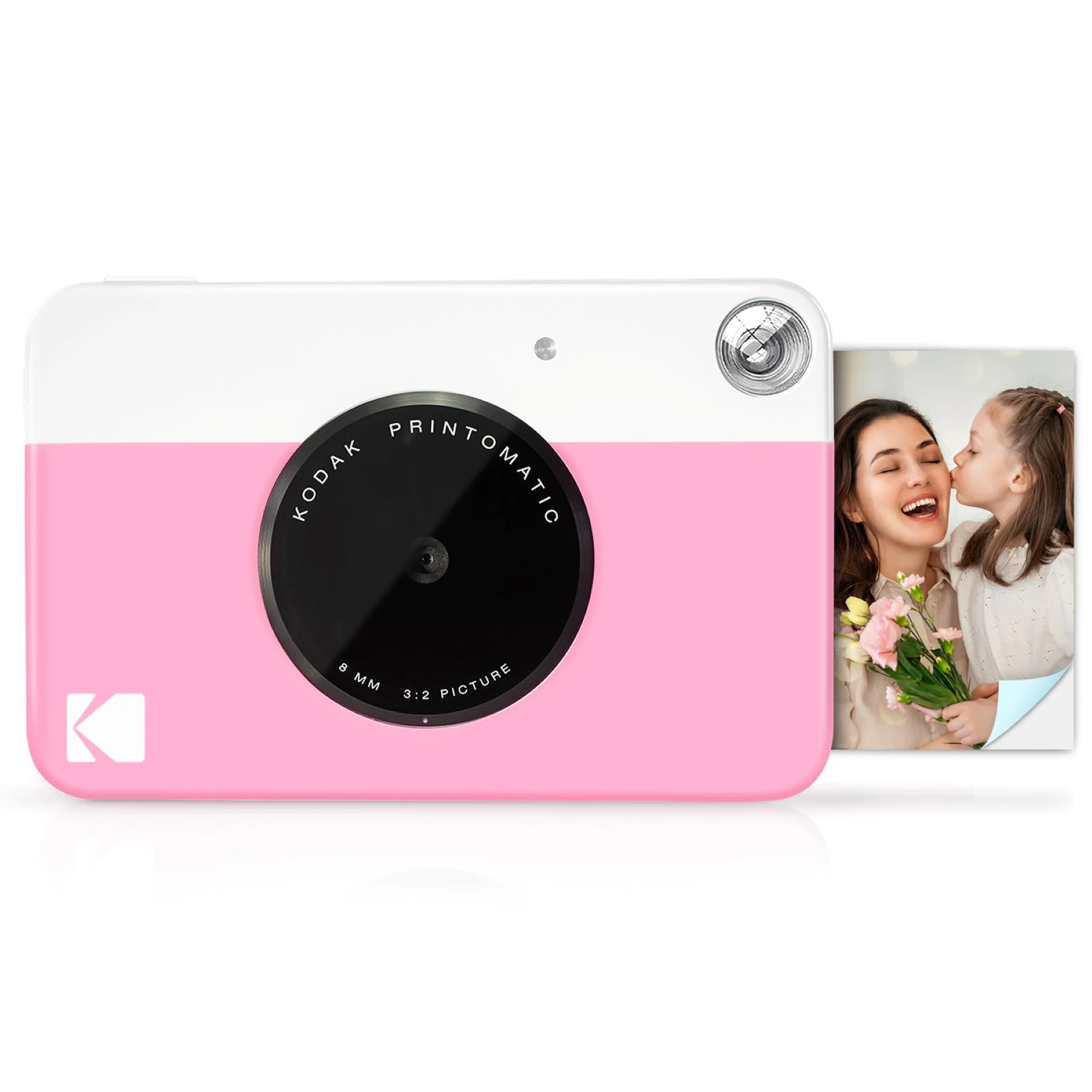 KODAK Printomatic Full-Color Instant Print Digital Camera, Zink 2x3" (5.1x7.5 cm) Sticky-Back Photo Paper, 5MP, Portable, Creative Fun Gift for Birthday, Christmas, Holiday, Pink - Image 2