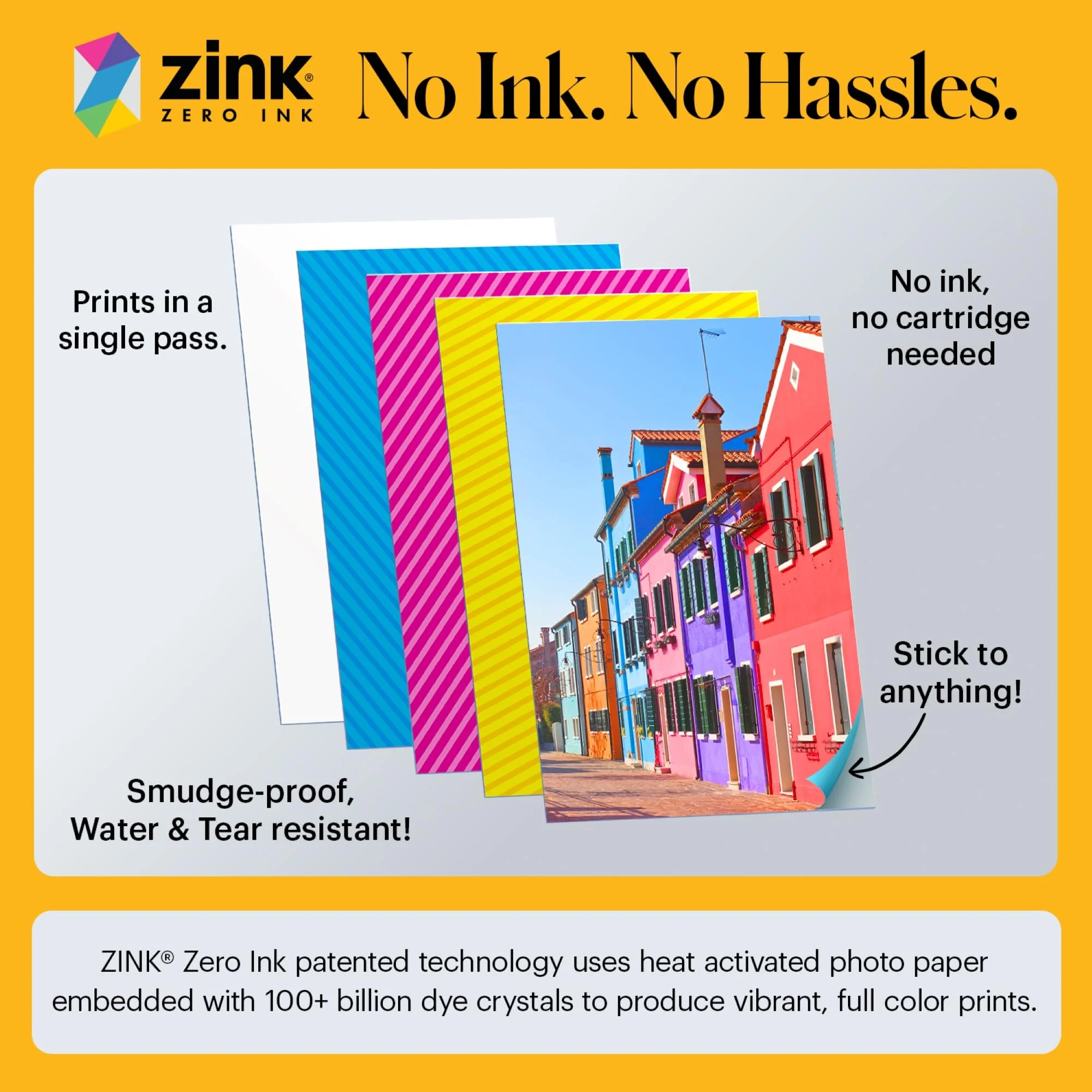 KODAK Printomatic Full-Color Instant Print Digital Camera, Zink 2x3" (5.1x7.5 cm) Sticky-Back Photo Paper, 5MP, Portable, Creative Fun Gift for Birthday, Christmas, Holiday, Pink - Image 5