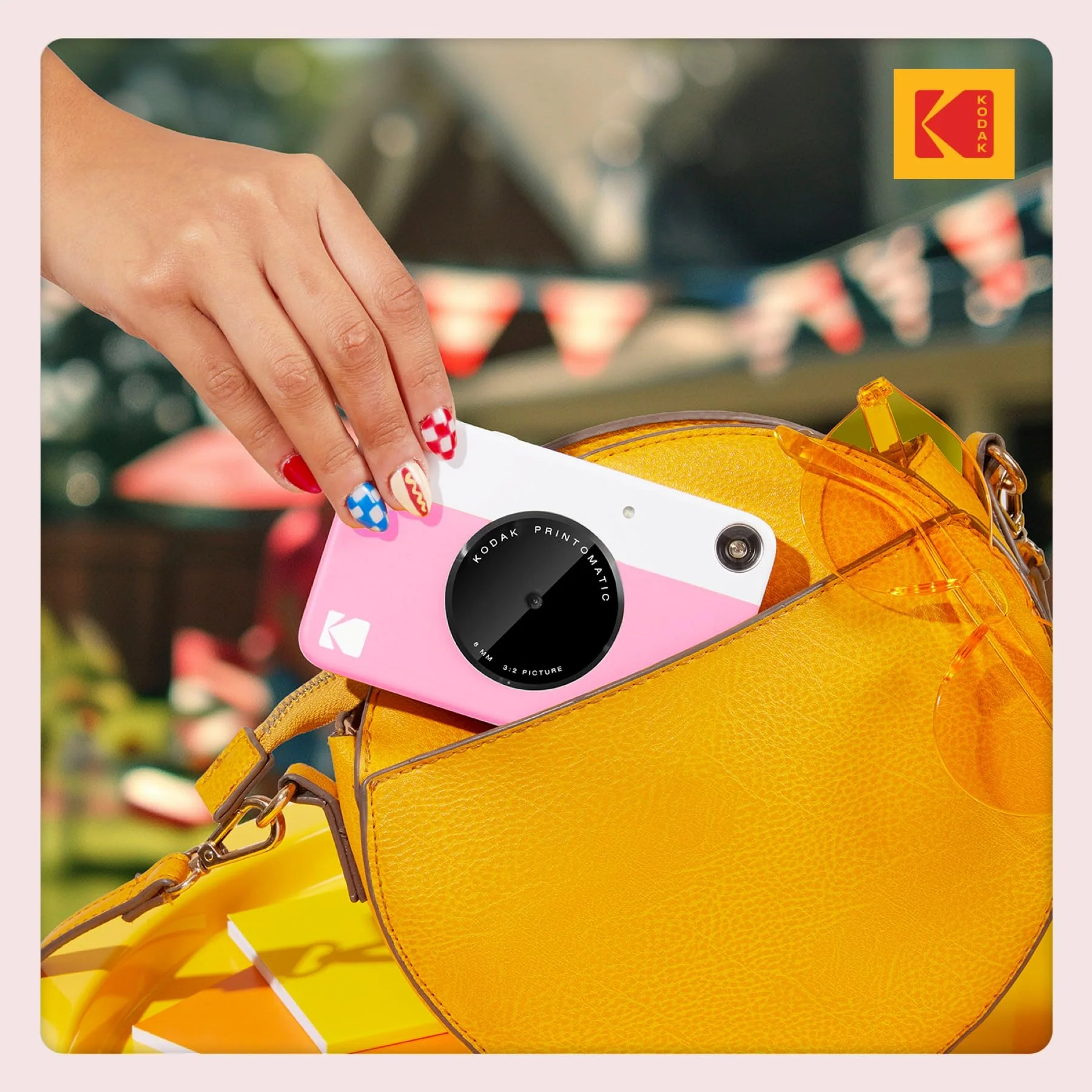 KODAK Printomatic Full-Color Instant Print Digital Camera, Zink 2x3" (5.1x7.5 cm) Sticky-Back Photo Paper, 5MP, Portable, Creative Fun Gift for Birthday, Christmas, Holiday, Pink - Image 7