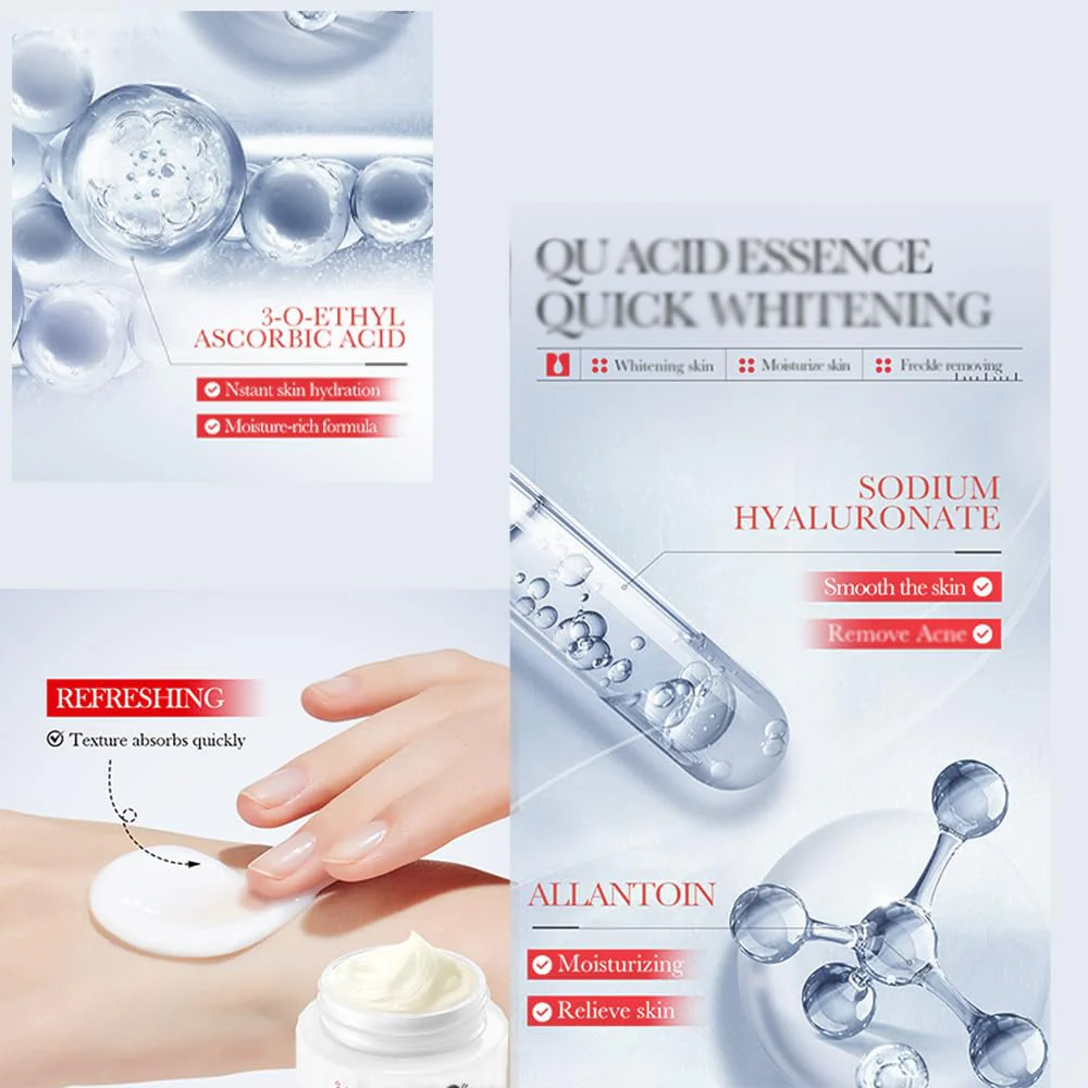 Kojic Acid Cream, Face and Body Gel, Dark Spots, Melasma, Natural Ingredients, Moisturizing and Mild Effect (2pcs acido kojico) - Image 4
