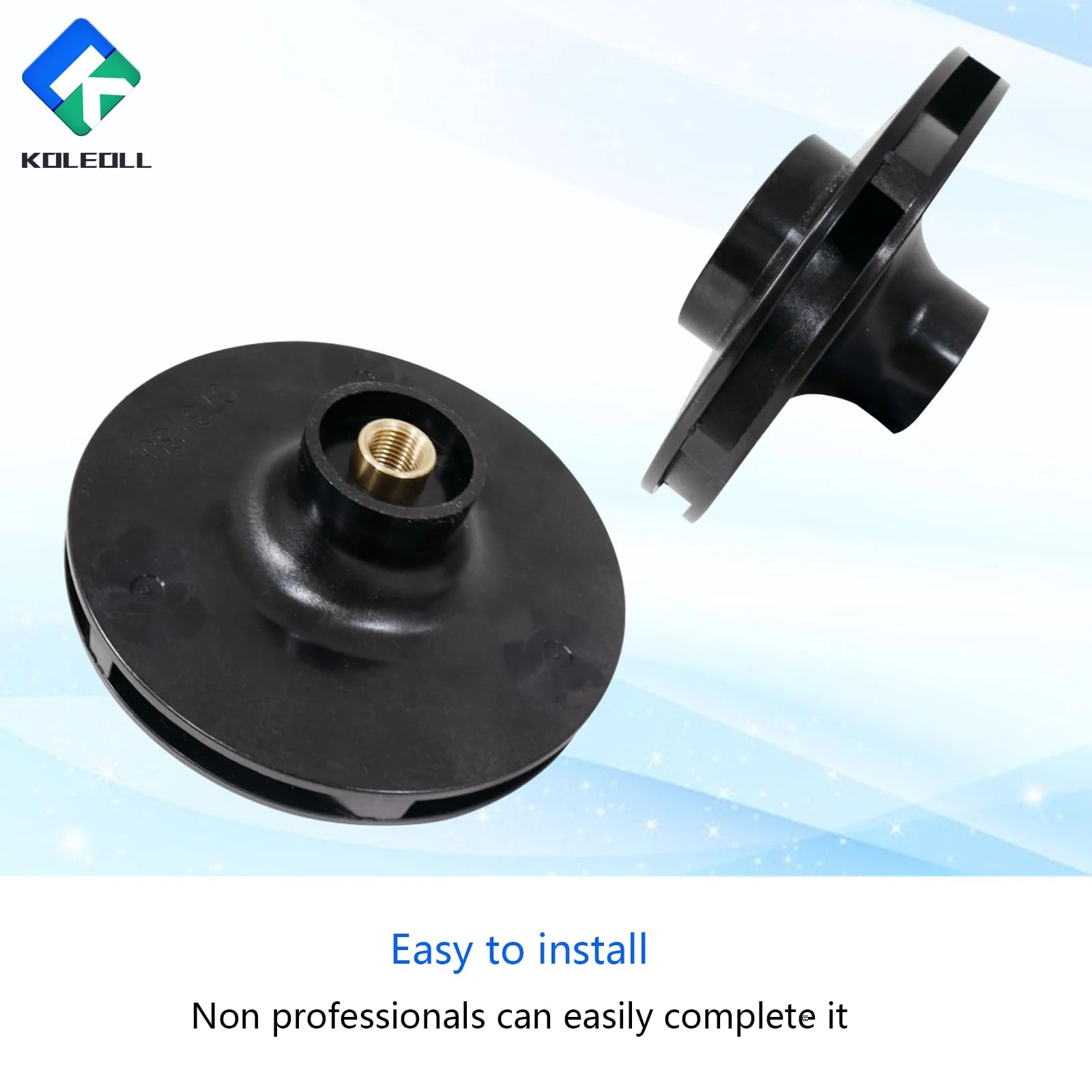 KOLEOLL 073130 Pump Impeller 2 HP Compatible with Pentair WhisperFlo WF-8 WFE-8 WFK-8 WFDS-8 WF-30 WFE-30 WFDS-30 1000 Series Pump - Image 3
