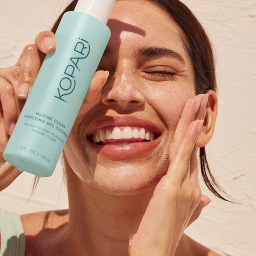 Kopari Marine Clean Purifying Gel Cleanser, Infused with Amino Acids & Vitamin B5, Dual-Action Gel-to-Foam Cleanser, Gentle and Nourishing, 5 oz | New Look, Same Formula, Product Packaging May Vary - Image 3