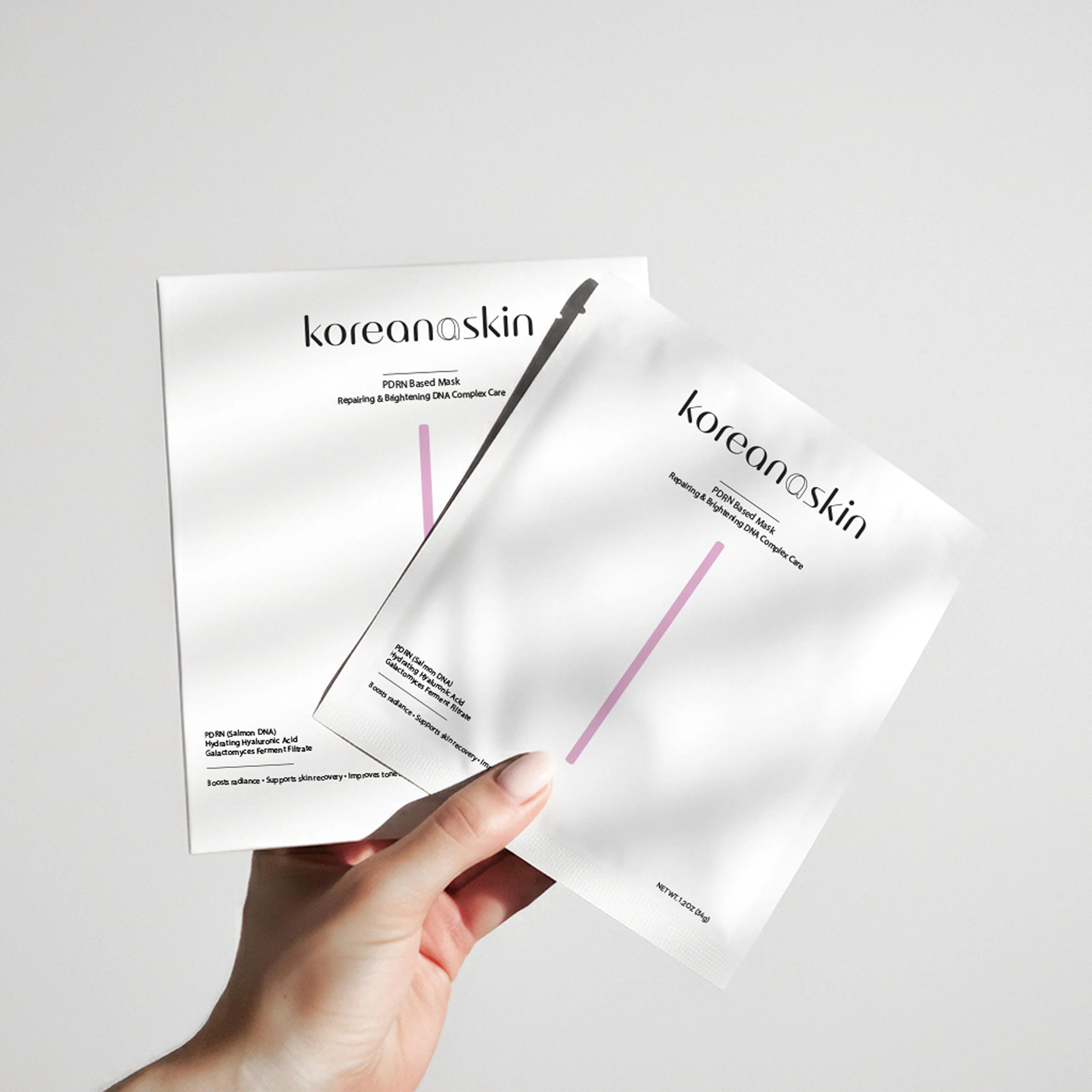 Koreana Skin K-Beauty PDRN DNA Complex Hydrogel Sheet Mask – Korean Regenerative Salmon DNA & Multi-Weight Hyaluronic Acid for Anti-Aging, Firming, Brightening, Deep Hydration – Box of 4 - Image 2