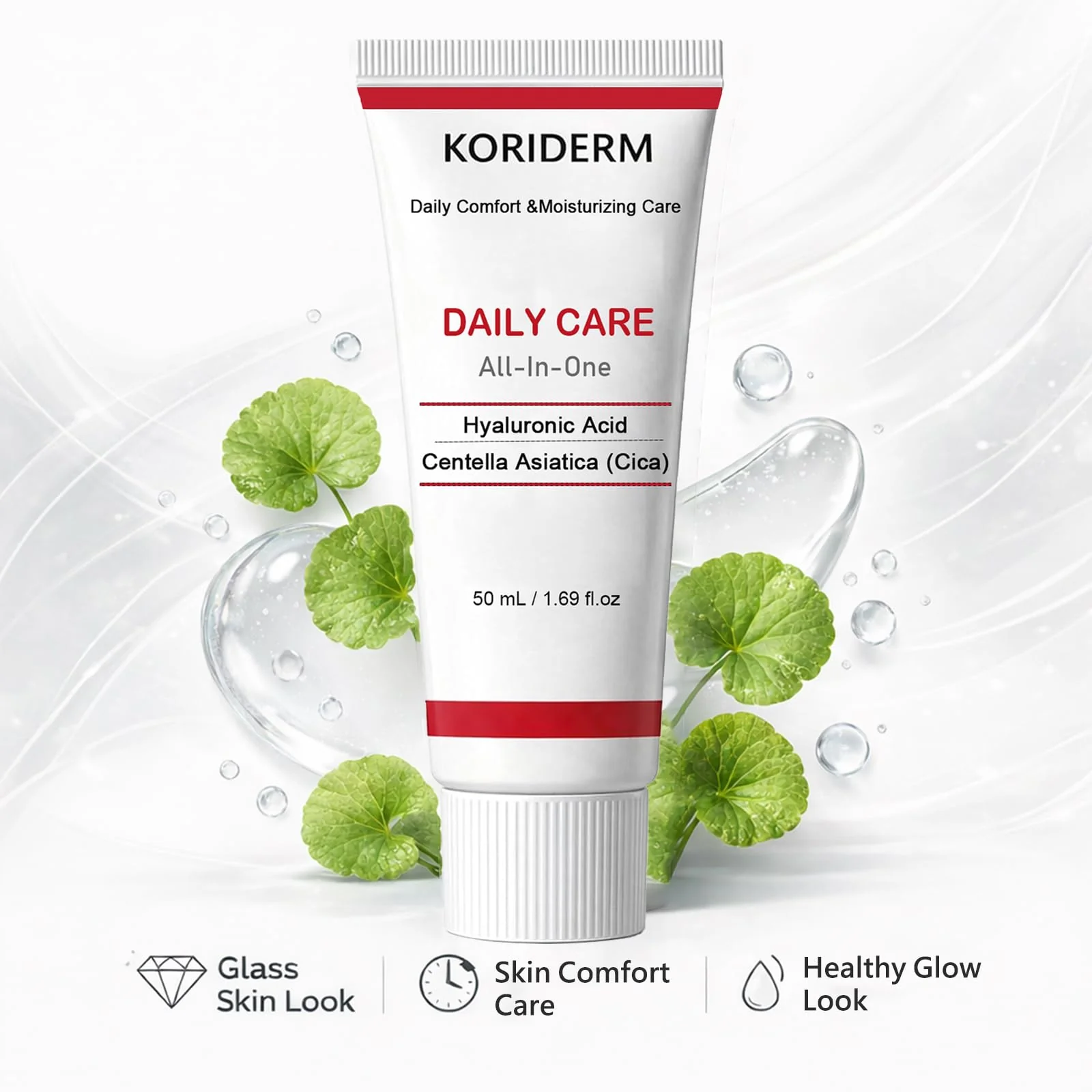 KORIDERM Cream, All-In-One Daily Moisturizer & Hydrating Face Cream, Plump-Looking Skin for All Skin Types, 50 mL / 1.69 fl oz (1) - Image 9