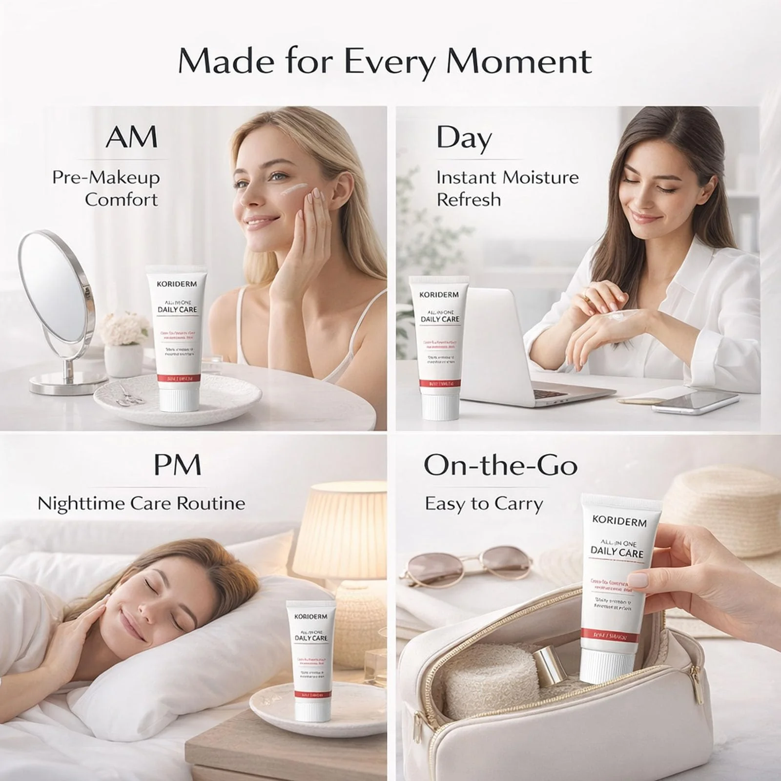 KORIDERM Cream, All-In-One Daily Moisturizing Face Cream with Centella Asiatica (Cica) & Hyaluronic Acid – Lightweight All-in-One Skin Care for Daily Comfort – 50 mL / 1.69 fl oz (1) - Image 7