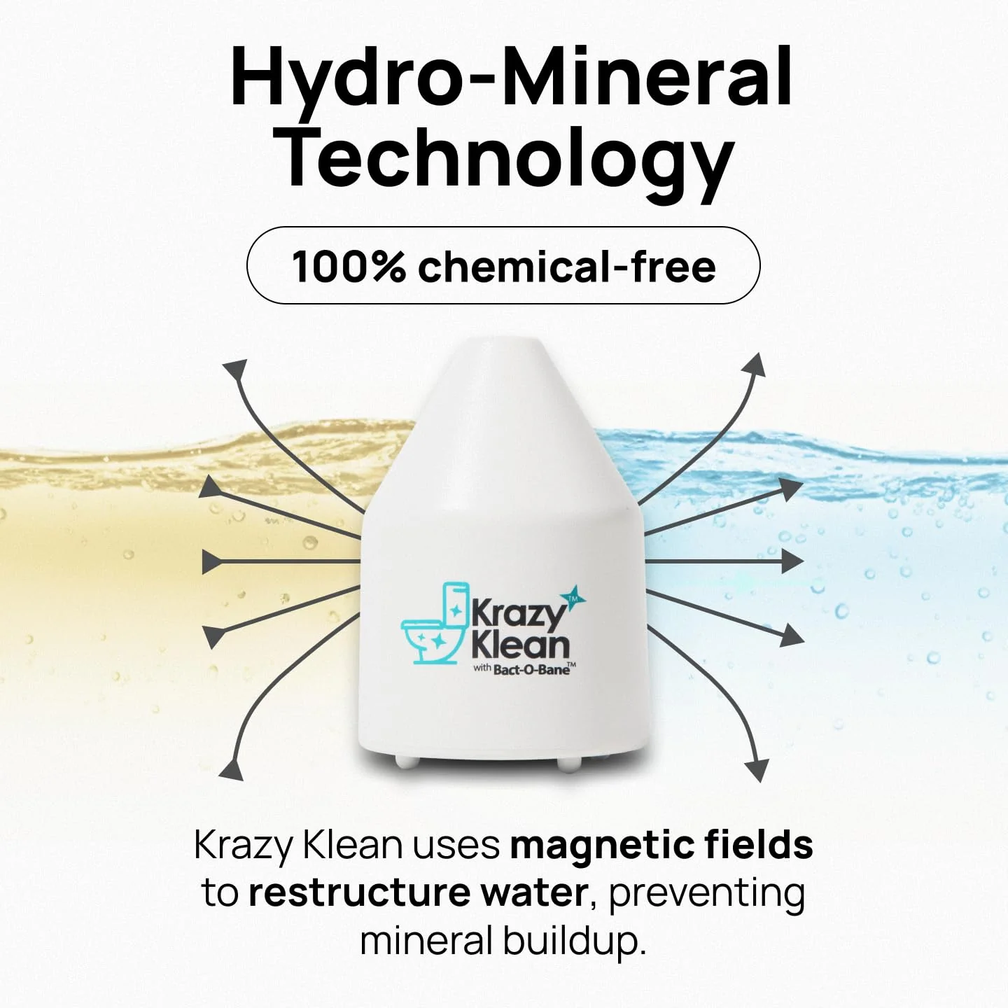 Krazy Klean Pro Toilet Cleaner, Household Cleaning Solution, Natural Long Lasting Toilet Cleaner for Hard Water Stains & Rings, Chemical Free Bathroom Cleaning Product, Drop In Tank System, 1 Count - Image 4