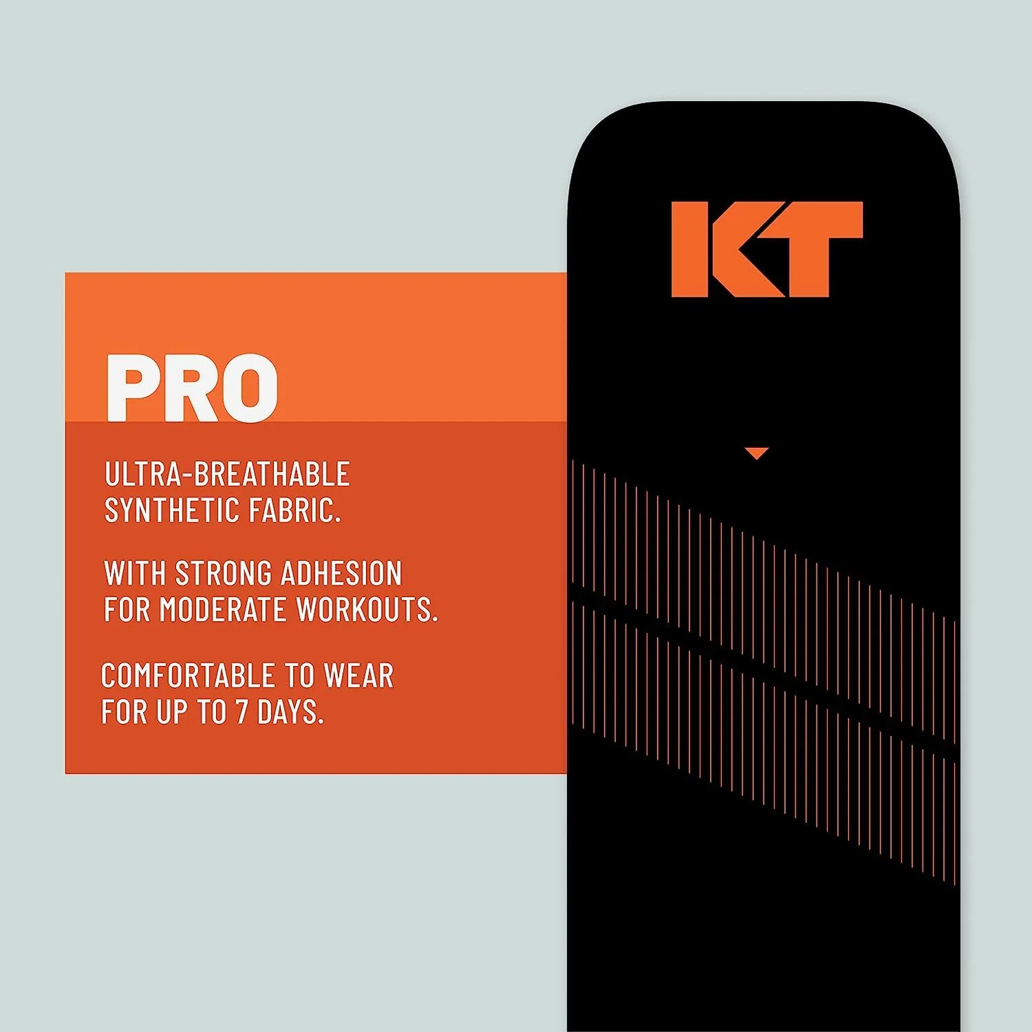 KT Tape, Sports Med, PRO 150 Strip 10", Precut, Jet Black - Image 6