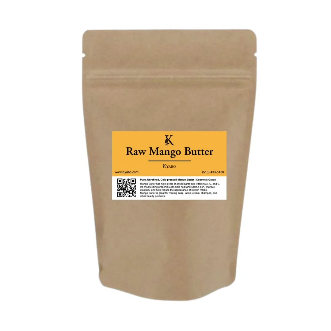 Kyabo 3Lbs MANGO BUTTER PREMIUM Organic Unrefined Raw Virgin 100% Pure Cold Press Grade A Non GMO 100% Natural For Skin BodyCare Beauty Moisturizer DIY For Body Butters, Soap Making,Lotions, Creams… - Image 7