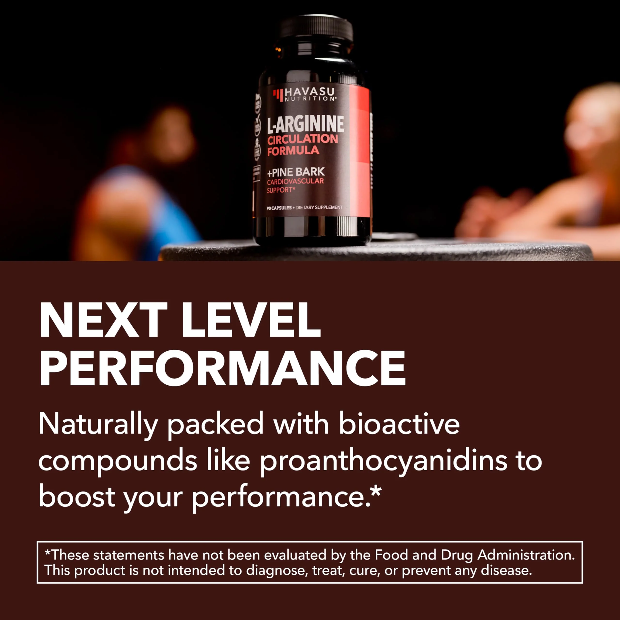 L-Arginine 1800mg and Pine Bark Extract 100mg - Nitric Oxide Supplement for Men - Performance Supplement for Men's Health - 90 Count - Endurance, Recovery Support - Vegan, Non-GMO Capsules - Image 7