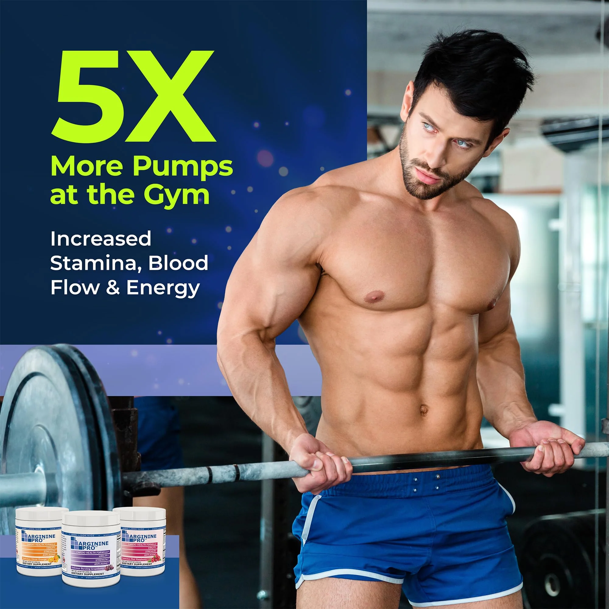 L-Arginine PRO | 5,500mg L-Arginine Plus L-Citrulline 1,100mg Grape Powder Drink Mix Supplement for Increased Nitric Oxide Production - Image 8