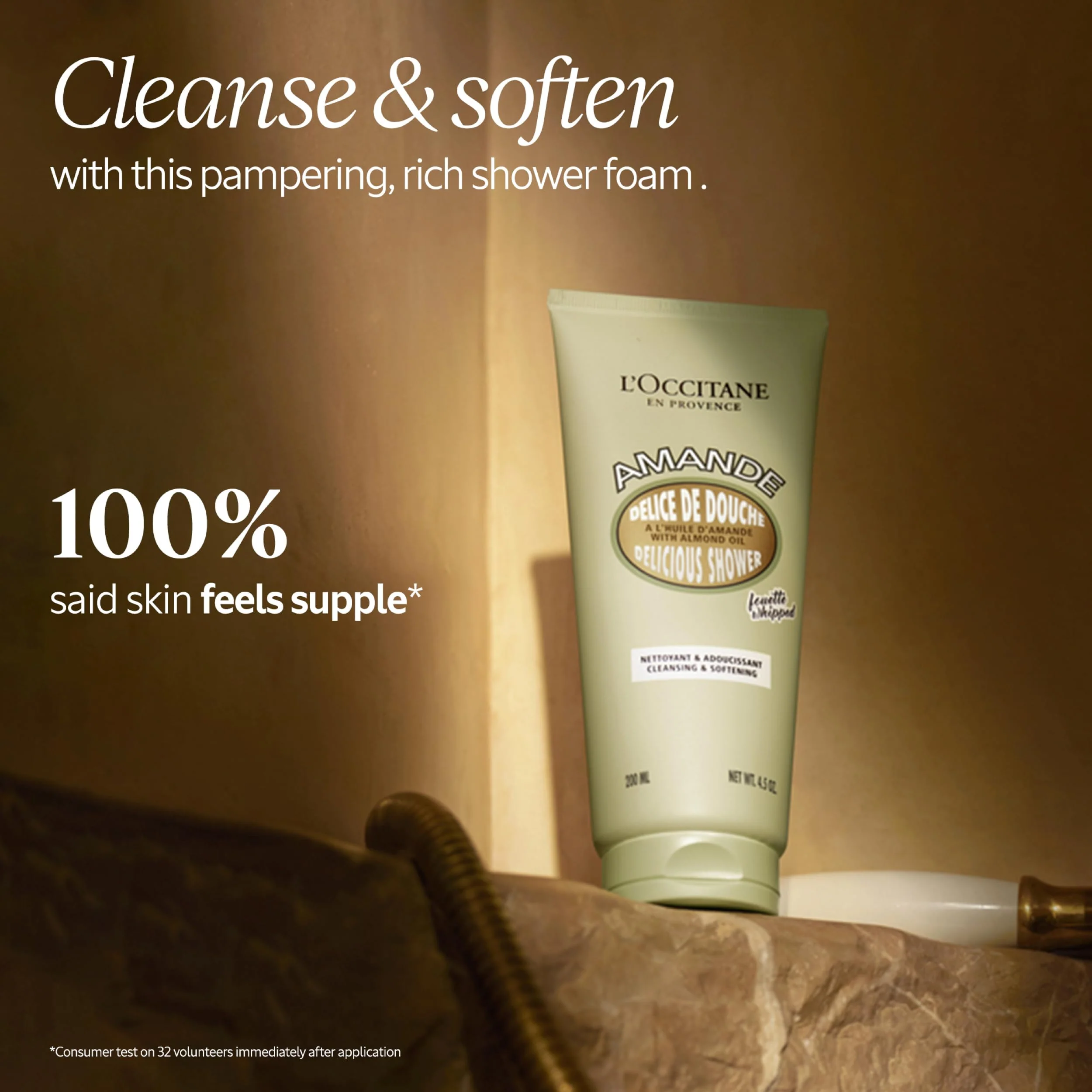 L’Occitane Almond Delicious Shower, Gentle Body Wash Cleanses, Moisturizes, Softens & Purifies for Radiant, Smooth Skin, Vegan Skincare, Scented - Image 8