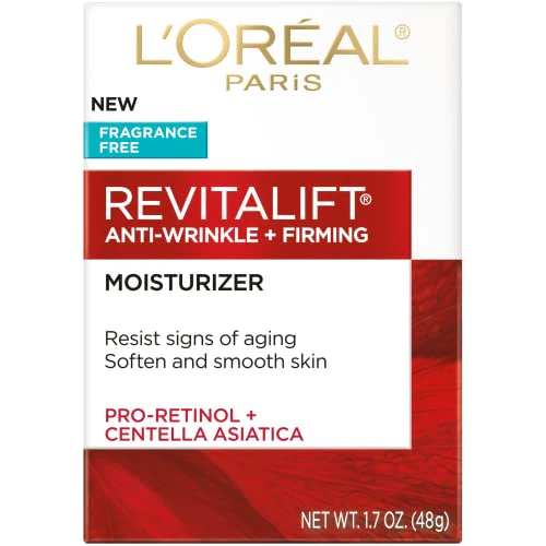 L’Oreal Paris Revitalift Anti Aging Face and Neck Cream, Smoothing and Firming Moisturizer for 24HR Hydration, Fragrance Free, 1.7 Oz - Image 4