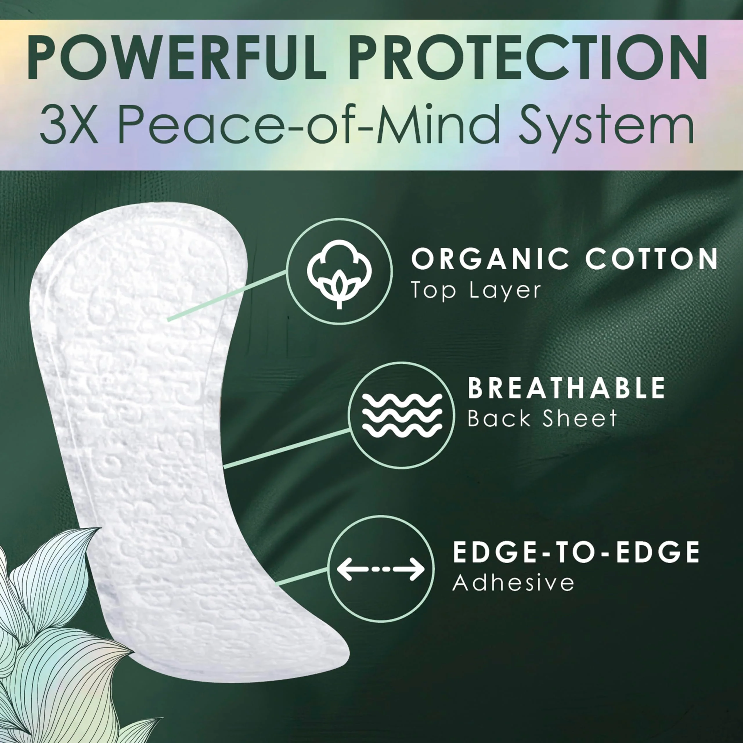 L. Ultra Thin Liners for Women, Regular Coverage, Organic Cotton Top Layer, Unscented Pantiliners,100 Count (Pack of 2) - Image 2