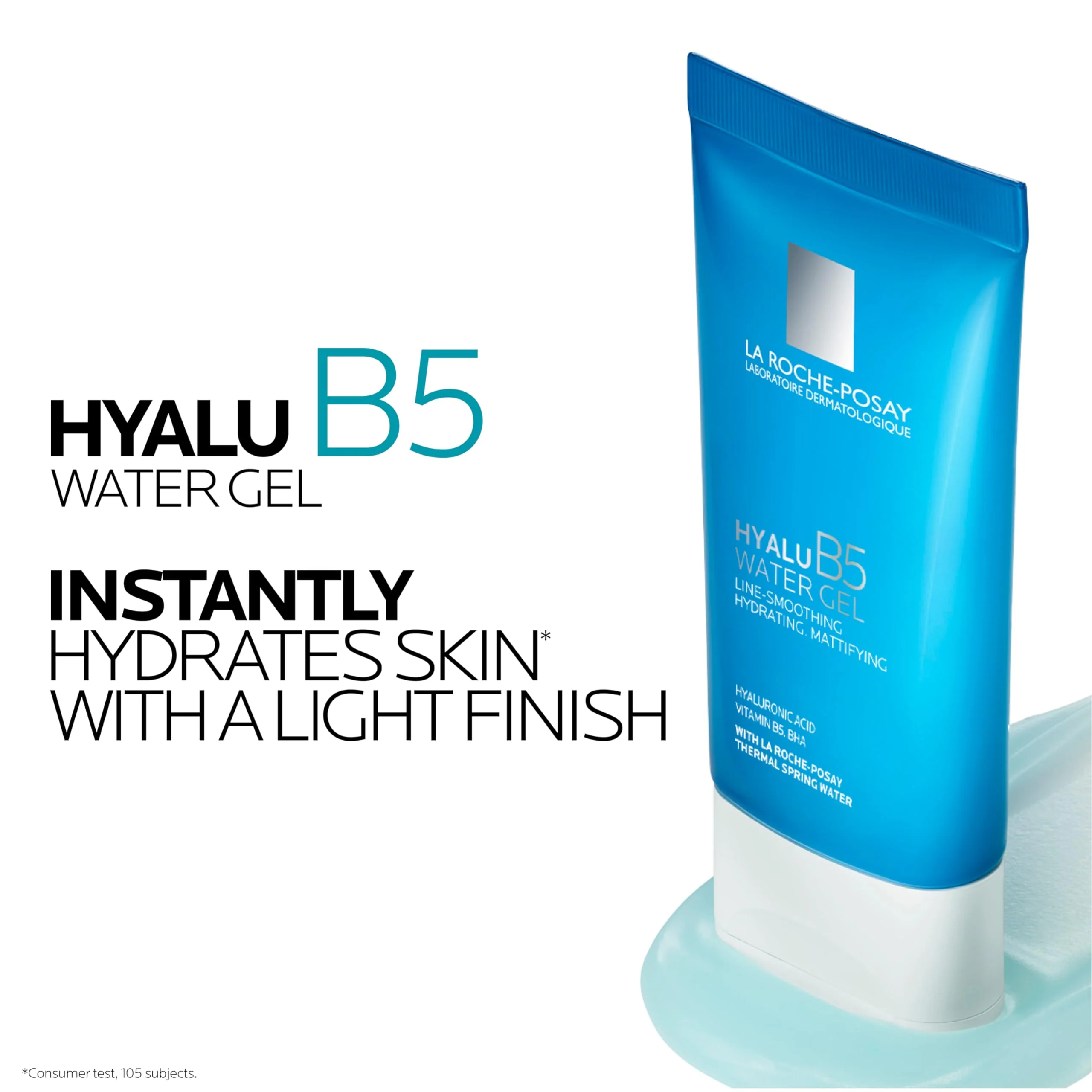 La Roche-Posay Hyalu B5 Water Gel Face Moisturizer, Hydrating Face Cream With Hyaluronic Acid, Lightweight & Non-Comedogenic, Minimizes Pores, All Skin Types & Sensitive Skin Tested, 1.35 fl oz - Image 7