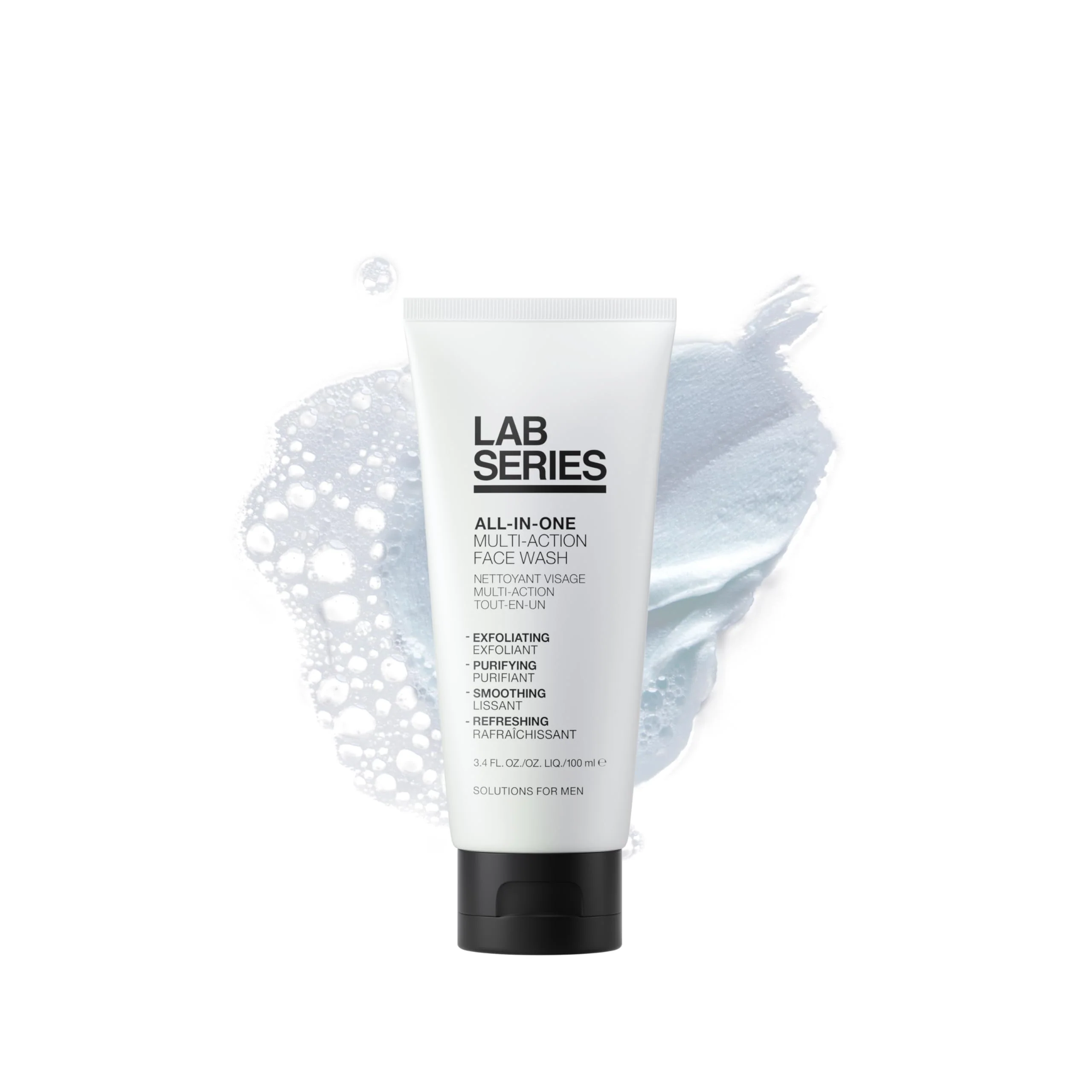 Lab Series Men's All-In-One Multi-Action Face Wash - Face Scrub - Cleanse and Purify Skin - Skin Care for Men, 3.4 Fl Oz