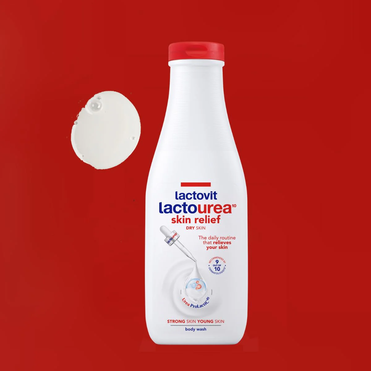 Lactovit| Lactourea Body Wash | Hydrating Shower Gel for Dry Skin | With Urea ProLactiC10 Complex, Lactic Acid & Pure Urea | Soft & Youthful Skin | Dermatologist Recommended |3 x 600 ml - Image 3