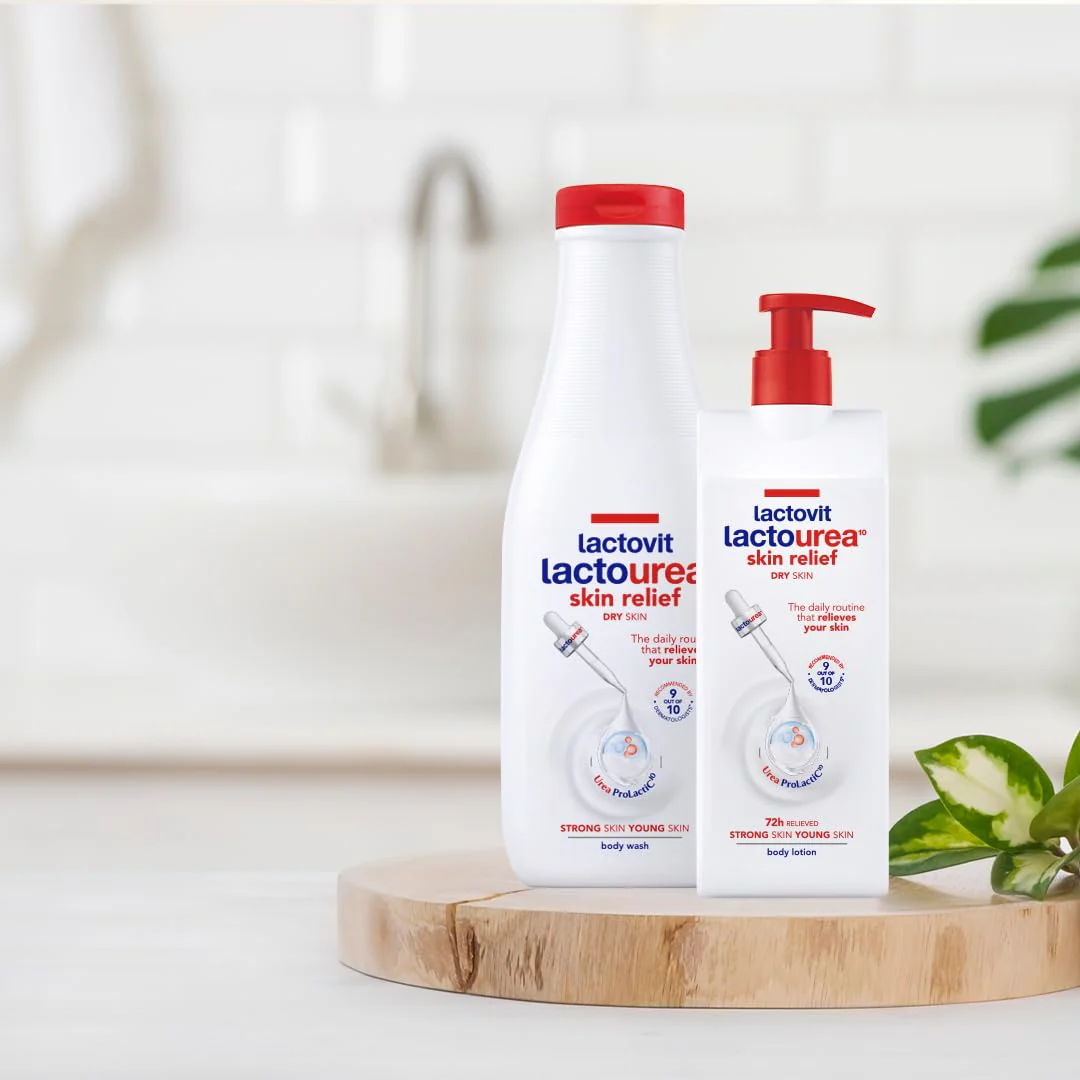 Lactovit| Lactourea Body Wash | Hydrating Shower Gel for Dry Skin | With Urea ProLactiC10 Complex, Lactic Acid & Pure Urea | Soft & Youthful Skin | Dermatologist Recommended |3 x 600 ml - Image 5