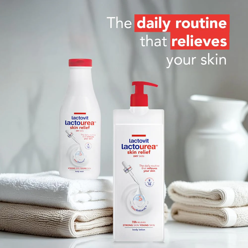 Lactovit| Lactourea Body Wash | Hydrating Shower Gel for Dry Skin | With Urea ProLactiC10 Complex, Lactic Acid & Pure Urea | Soft & Youthful Skin | Dermatologist Recommended |3 x 600 ml - Image 8