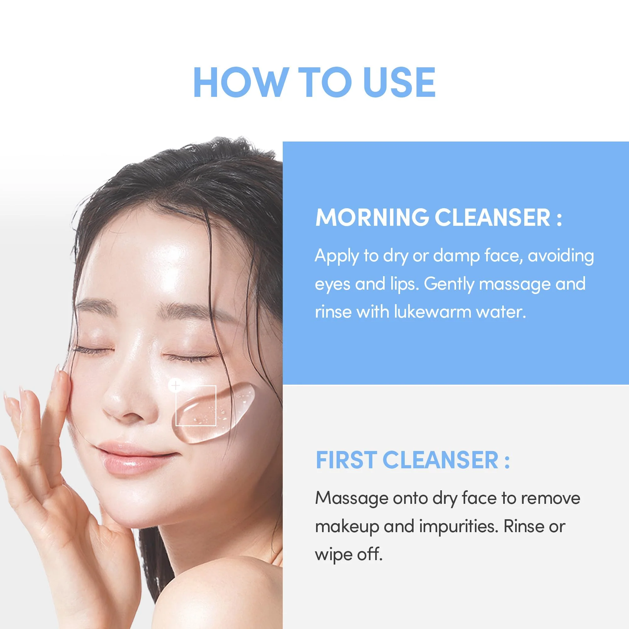 LAGOM Cellup Gel To Water Cleanser, Gentle Morning Face Wash with Hydrating Aqualicia, Non-Foaming Jelly Texture for Daily Use, low-irritation,K-Skincare 5.74 Fl Oz - Image 2