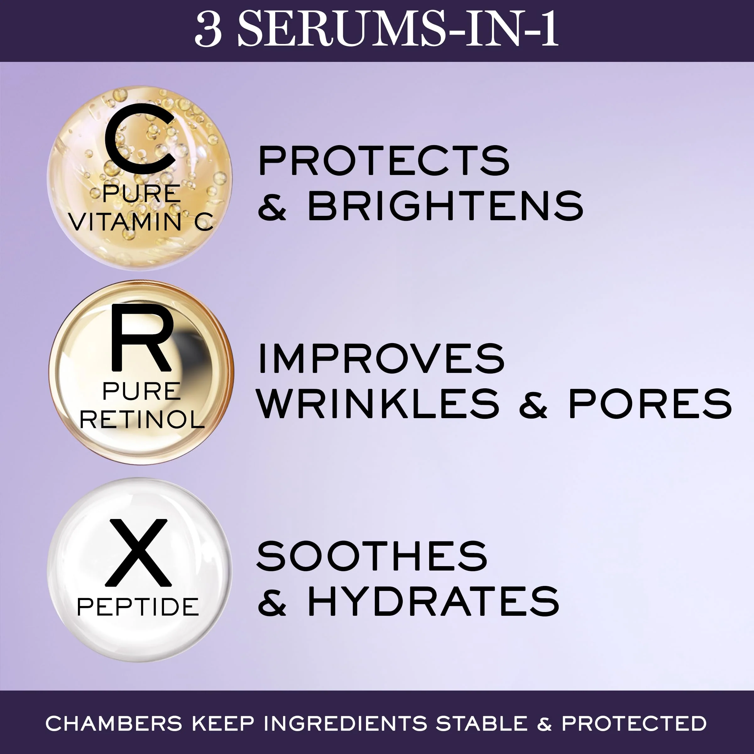 Lancôme Rénergie C.R.x. Triple Serum Retinol - Anti-Aging Serum With Pure Retinol, Pure Vitamin C, X-Peptide - Target Wrinkles and Pores - All Skin Types, including Sensitive 0.67 Fl. Oz. - Image 9