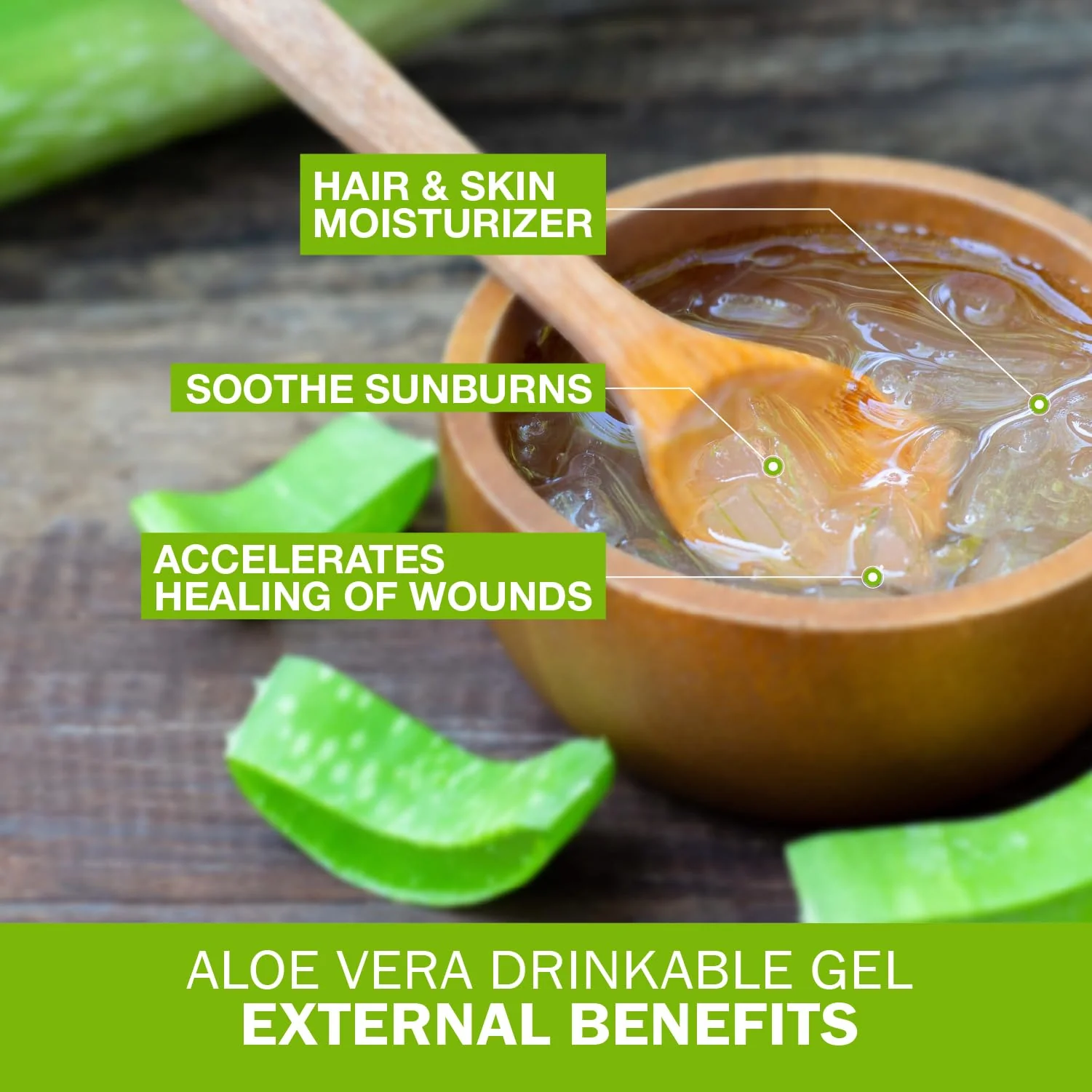 Land Art Pure Aloe Vera Drinkable Gel - Orange Tangerine Flavored - Cold-Processed Inner Filet - from Organic Fresh Leaves from Texas - for Heartburn Relief - Acid Reflux - 64 fl oz - Image 6