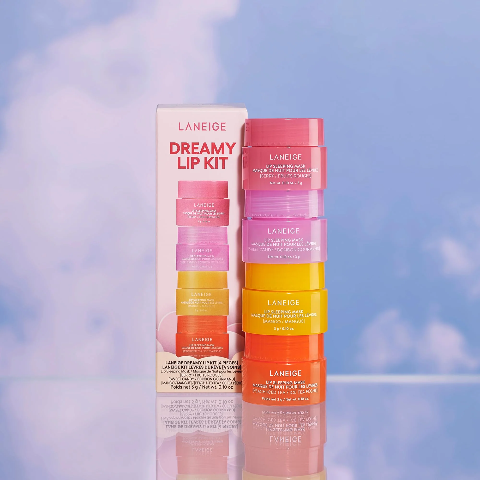 LANEIGE Dreamy Lip Kit: Lip Sleeping Mask Berry, Sweet Candy, Mango, and Peach Iced Tea, Nourish, Hydrate, Vitamin C, Shea Butter, Coconut Oil - Image 11