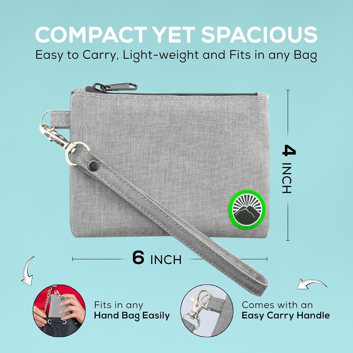 Large and Small Smell Proof Bag Combo, Smell Proof Container, Dog Tested Odor resistant Bag, Best Zipper Odor sealing Pouch Herbs, coffee & Travel Medicine Bag, Scent resistent Containers - Image 3
