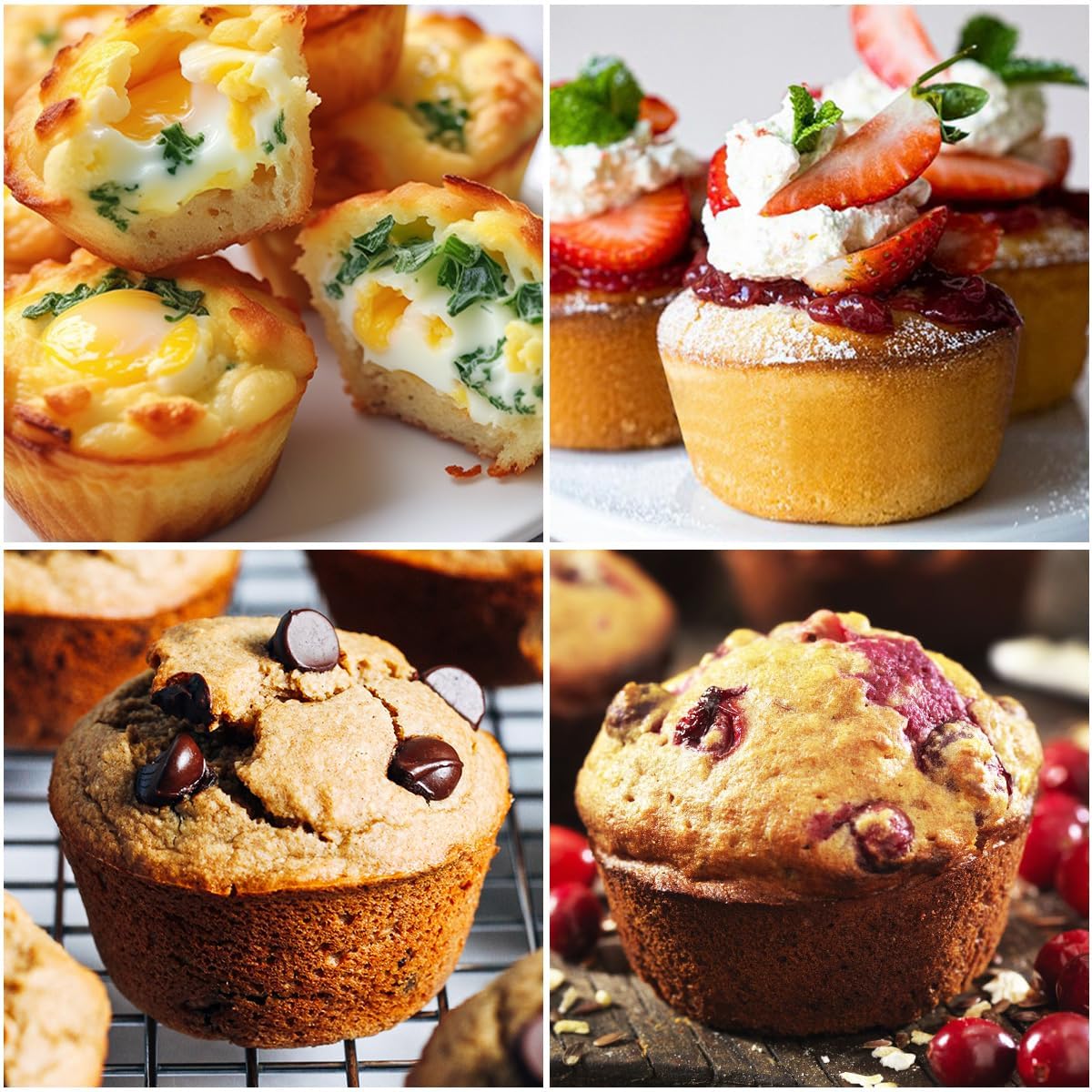 Large Muffin Pan, Metal Reinforced Frame 3.5 Inch Jumbo Silicone Muffin Pan Nonstick 6 Cups for Baking Jumbo Muffin, Frittatas, Jumbo Cupcakes 2 Pack Confetti - Image 4