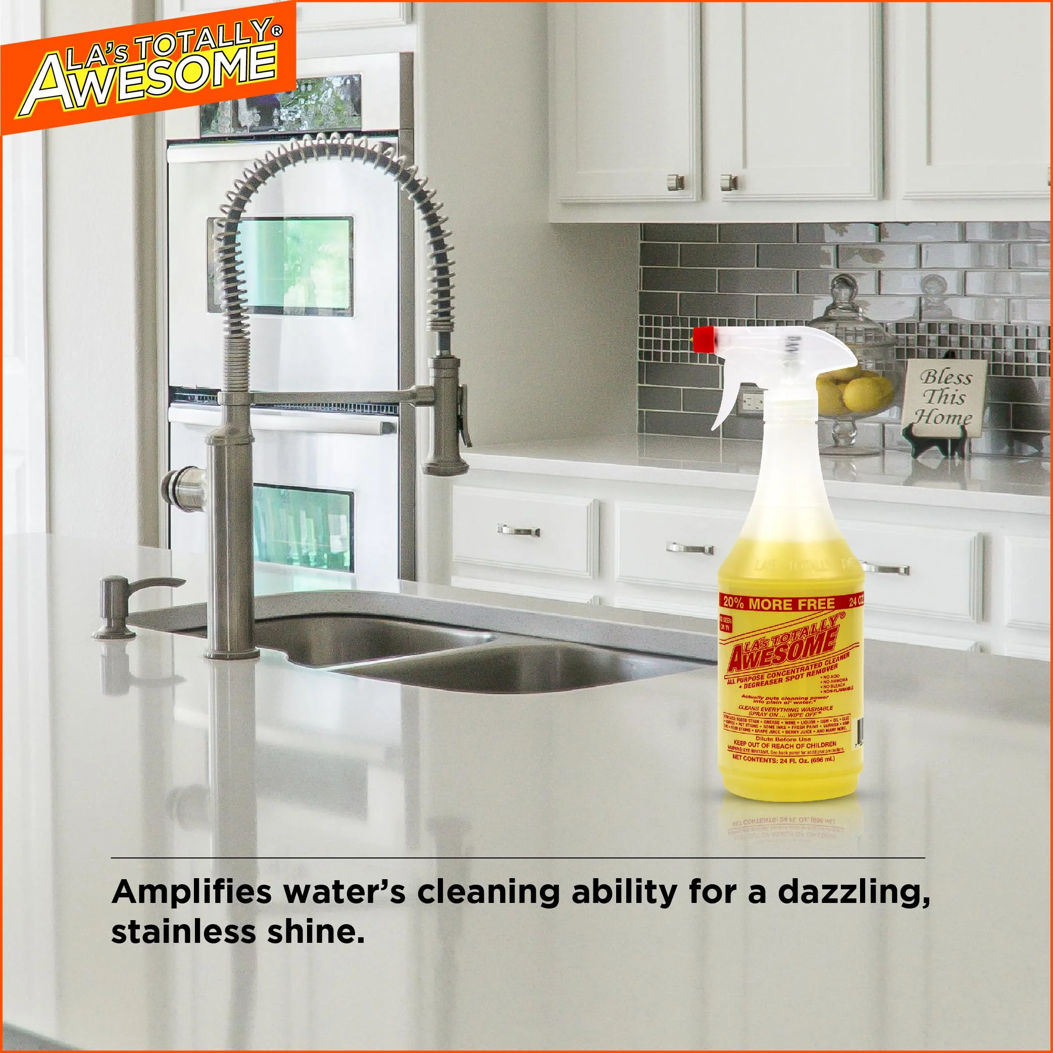 La's Totally Awesome All Purpose Cleaner Spray – 24oz (Pack of 6) Heavy Duty Multi-Surface Degreaser & Stain Remover – Ready-to-Use Cleaning Spray for Kitchen, Bathroom, Floors, Auto & More - Image 5