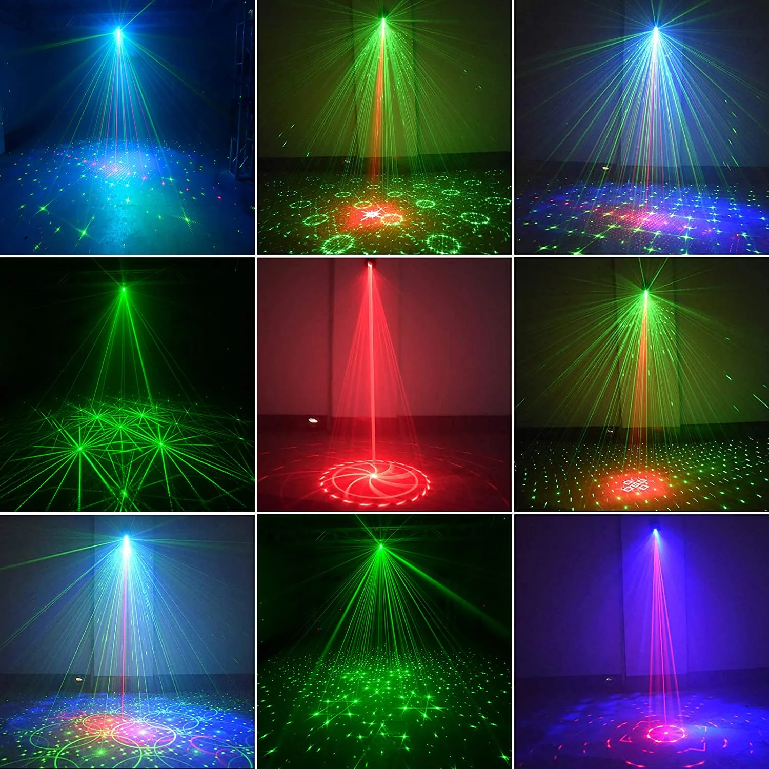 Laser Lights Show Projector - Sound Activated Strobe & Disco Ball DJ Lights for Christmas, Halloween, Glow Party Decor - Image 6