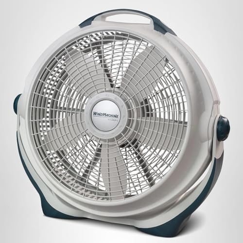 Lasko Wind Machine Fan, Air Circulator Fan with 3 Speeds, 20" Model 3300, Gray - Image 2