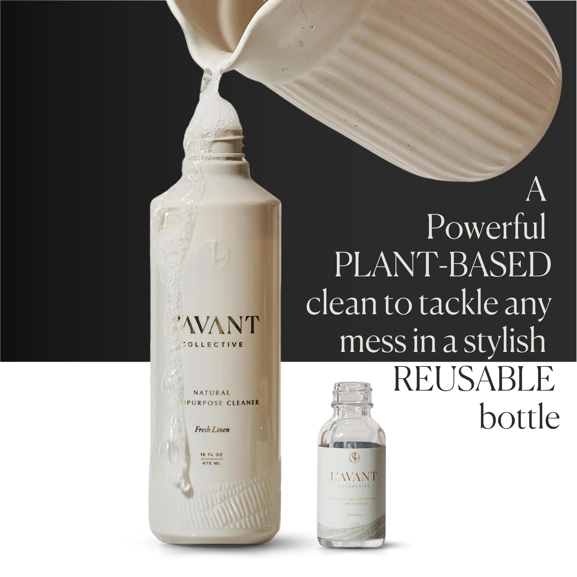 L'AVANT Collective Multipurpose Surface Cleaner | Provides a Powerful Clean to Remove Grease & Grime | Fresh Linen Scent (16 Fl oz) - Image 7