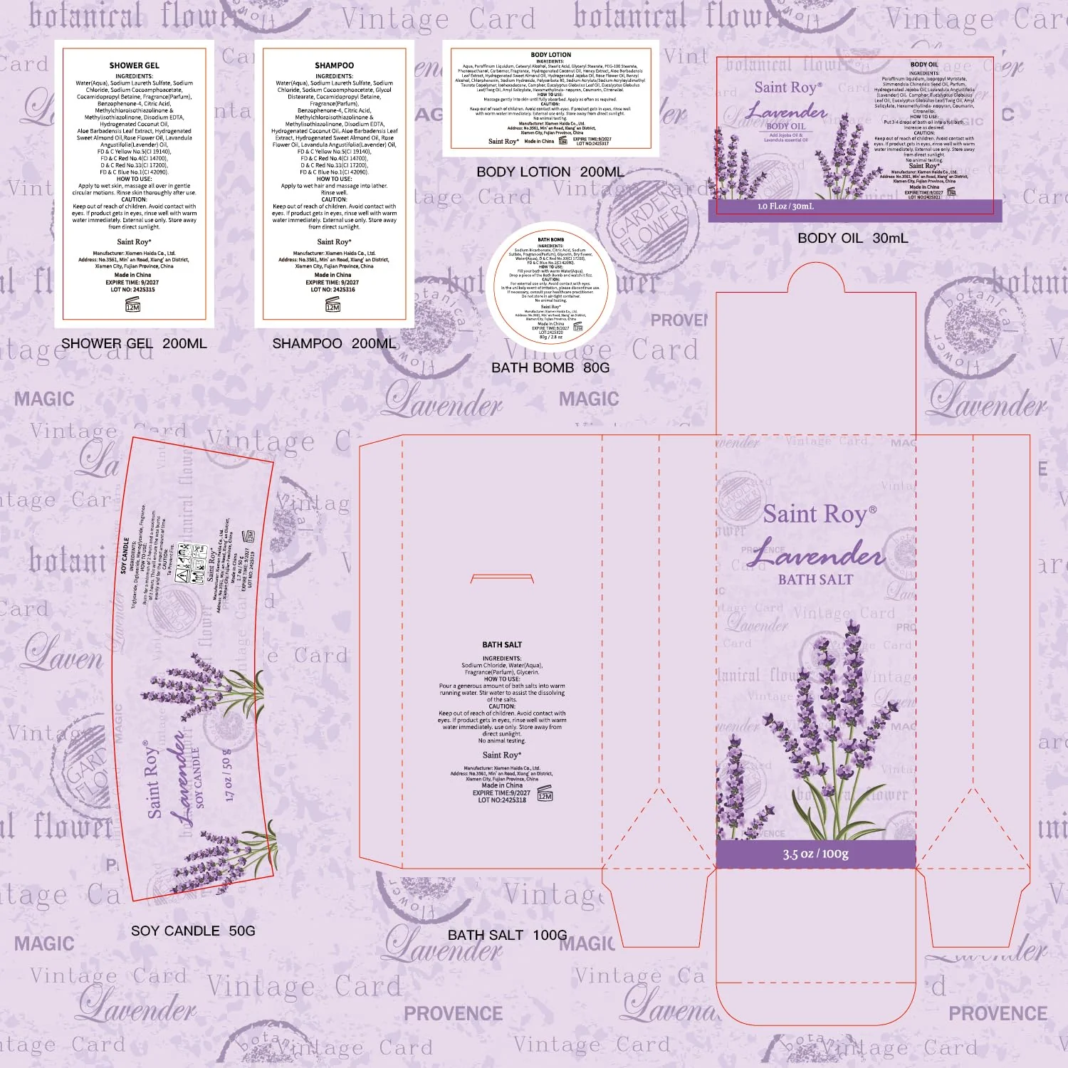 Lavender Bath and Body Gift Basket, Facial Skin Care Set, Spa Kit for Women, Self-Care Relaxation Set, Pamper Kit Self-Care Set, Birthday, Christmas, bath sets for women gift, Mother Day, Anniversary - Image 3