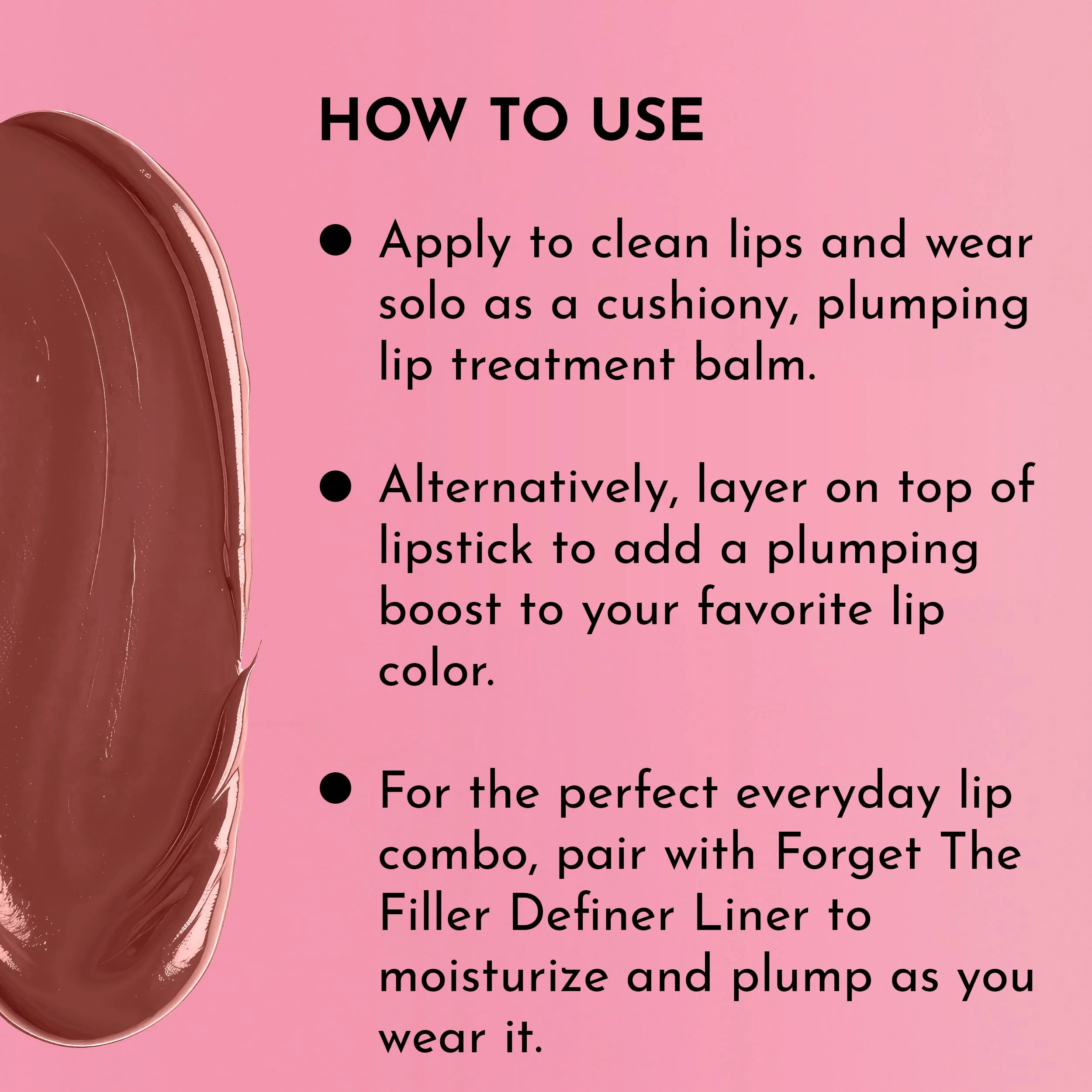 Lawless Forget the Filler Lip Plumping Line Smoothing Tinted Balm - Sweetie - Premium Tinted Lip Balm with Natural Ingredients to Plump and Smooth Lips for a Firmer, Fuller Look - 0.09 oz - Image 3