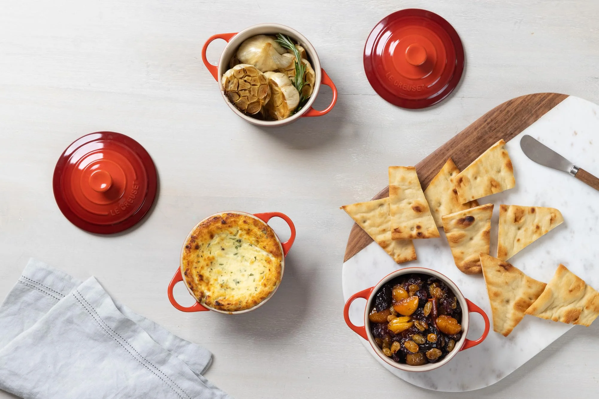 Le Creuset Stoneware Mini Round Cocotte, 8oz., Peche - Image 2