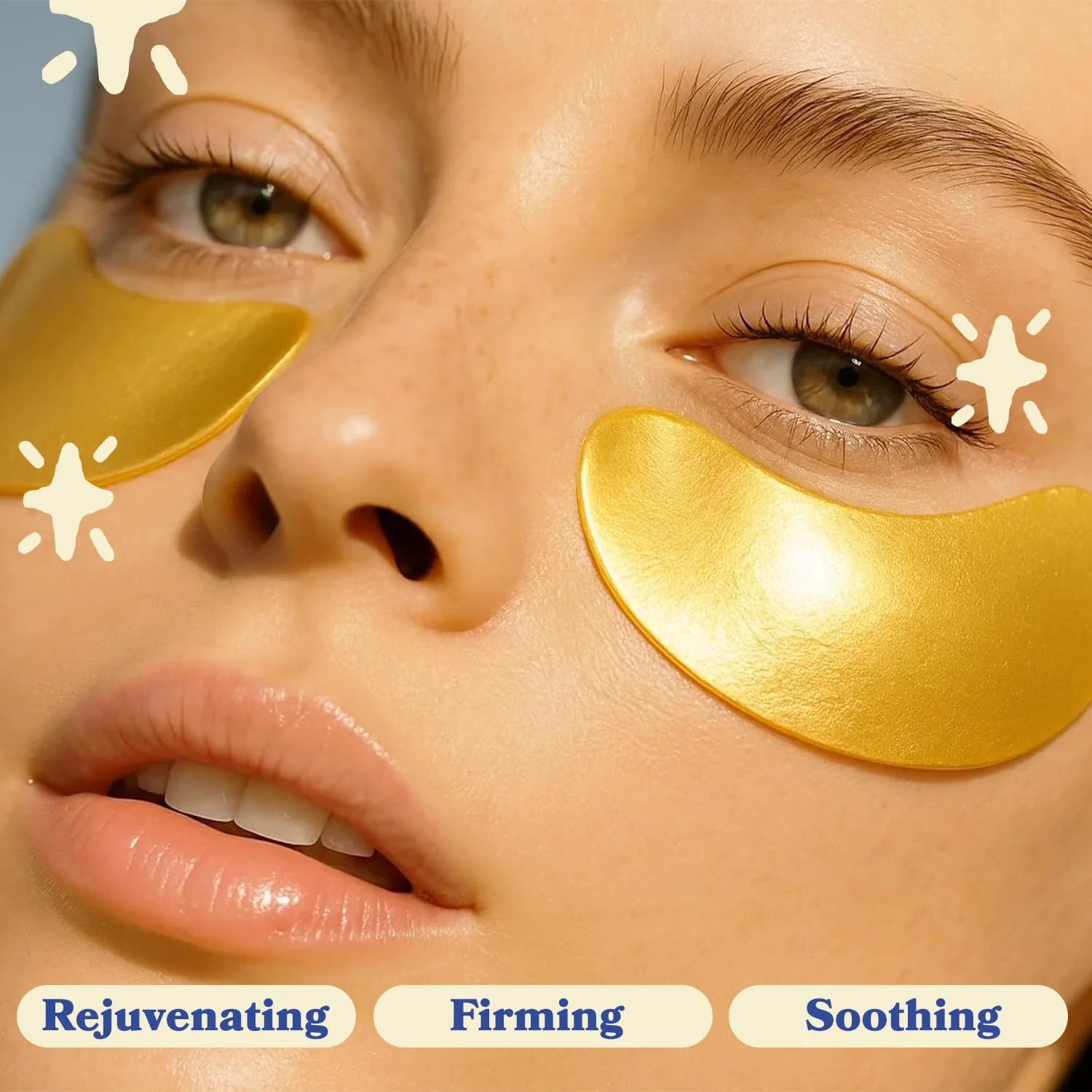 LE GUSHE Gold Under Eye Patches for Puffy Eyes and Dark Circles (30 Pairs) - Hydrating Collagen Under Eye Masks with Snail Mucin - Soothing Puffy Eyes Treatment for Women & Men - Bridesmaid Gifts - Image 5
