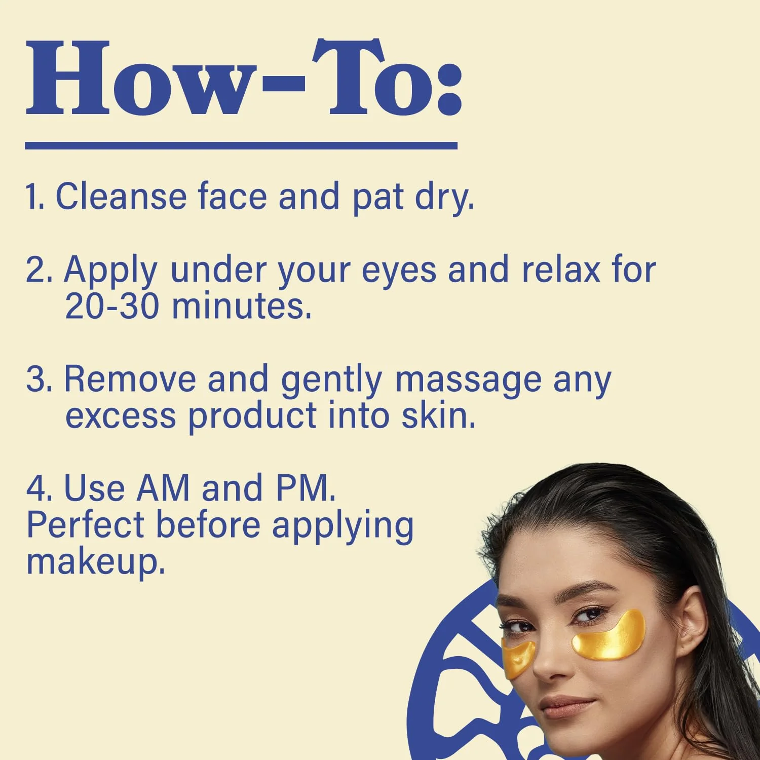 LE GUSHE Gold Under Eye Patches for Puffy Eyes and Dark Circles (30 Pairs) - Hydrating Collagen Under Eye Masks with Snail Mucin - Soothing Puffy Eyes Treatment for Women & Men - Bridesmaid Gifts - Image 7