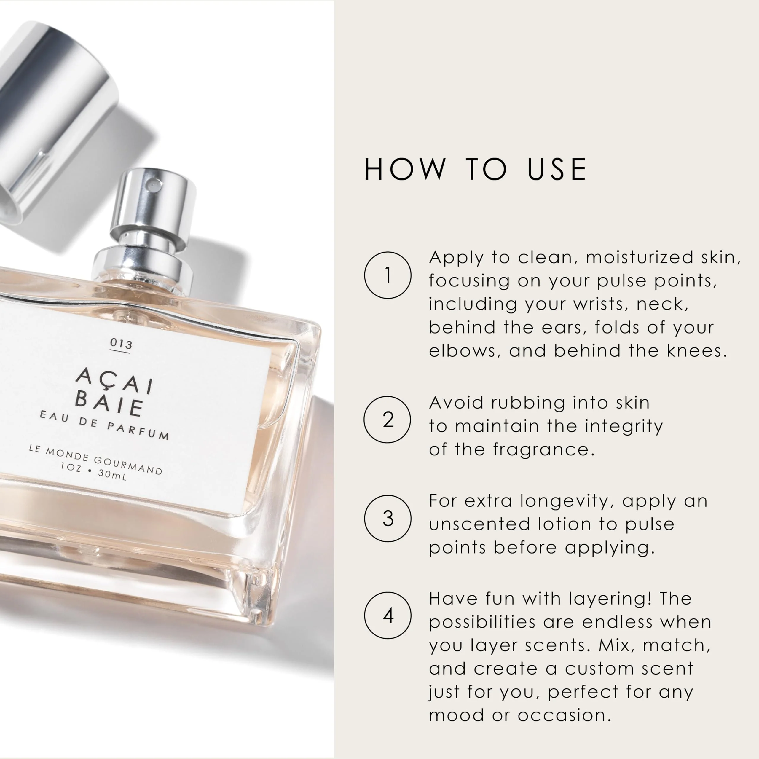 Le Monde Gourmand Clémentine Bisous Eau de Parfum Spray Perfume for Women, Clementine, Frangipani & Sandalwood Scent, Vegan & Cruelty Free, 1 fl oz (30 ml) - Image 4