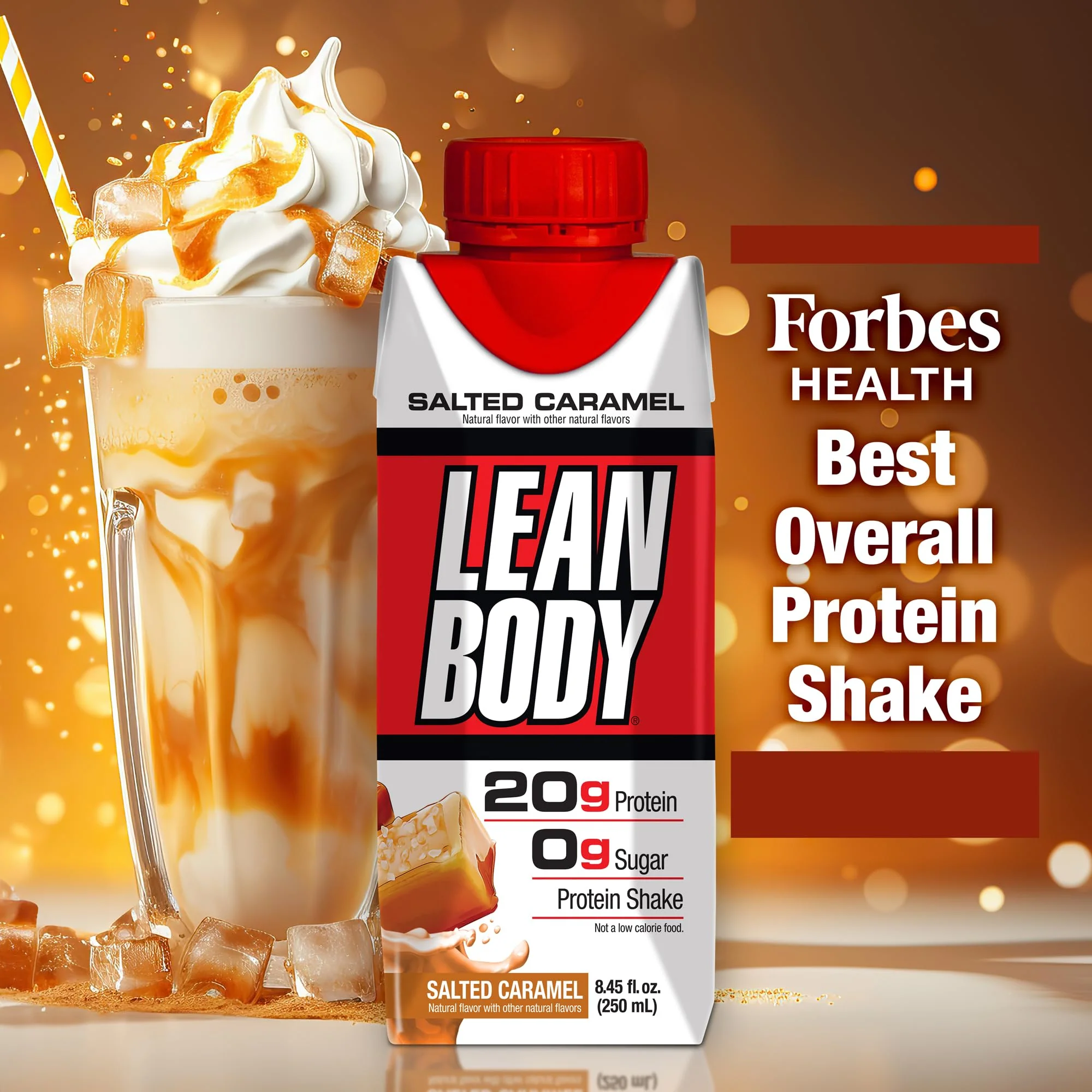 Lean Body Ready-to-Drink Salted Caramel Protein Shake, 40g Protein, Whey Blend, 0 Sugar, Gluten Free, 22 Vitamins & Minerals, 17 Fl Oz (Pack of 12) - Image 2