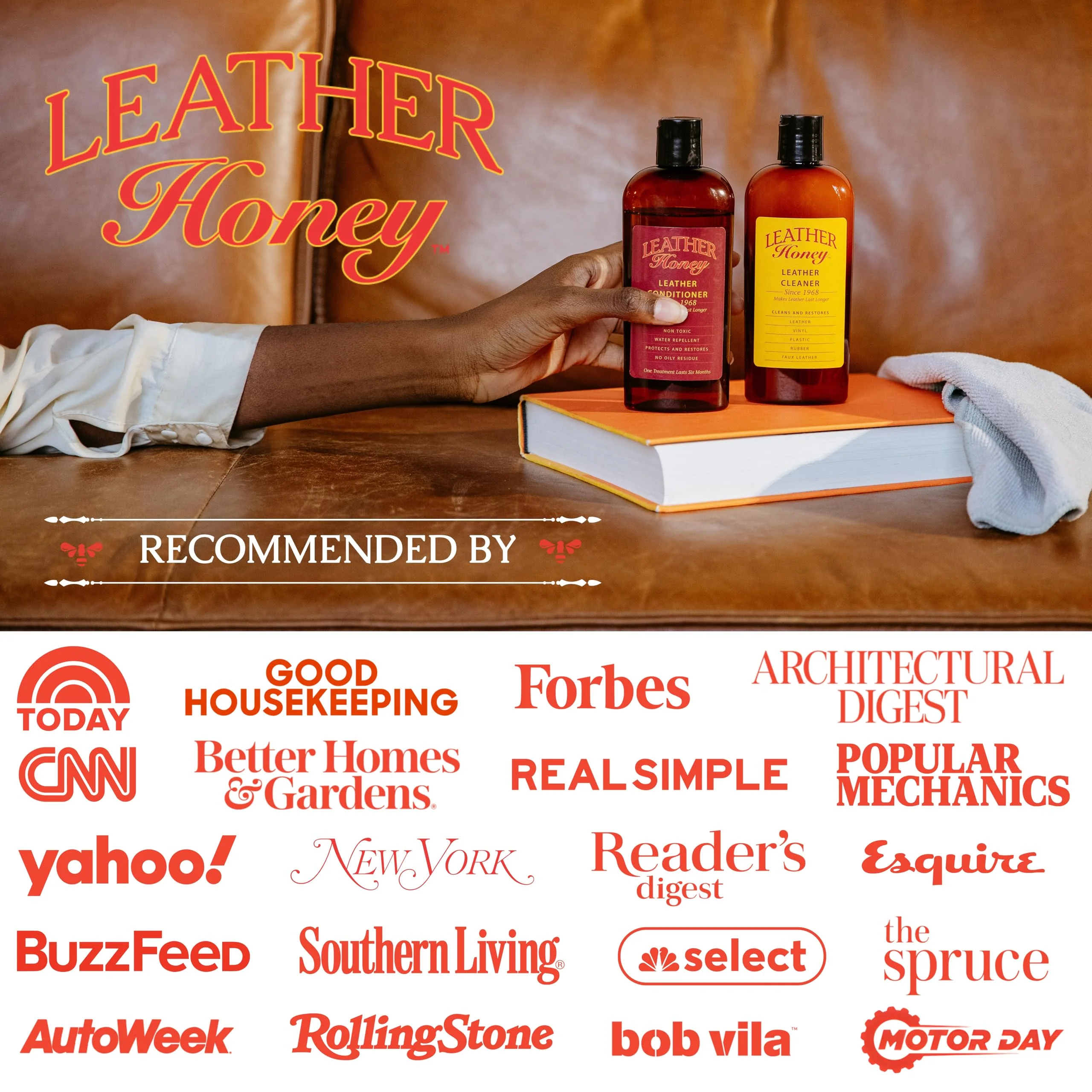 Leather Honey Best Leather Conditioner Since 1968. For Use on Leather Apparel, Furniture, Auto Interiors, Shoes, Bags and Accessories. Non-Toxic and Made in the USA! - Image 8