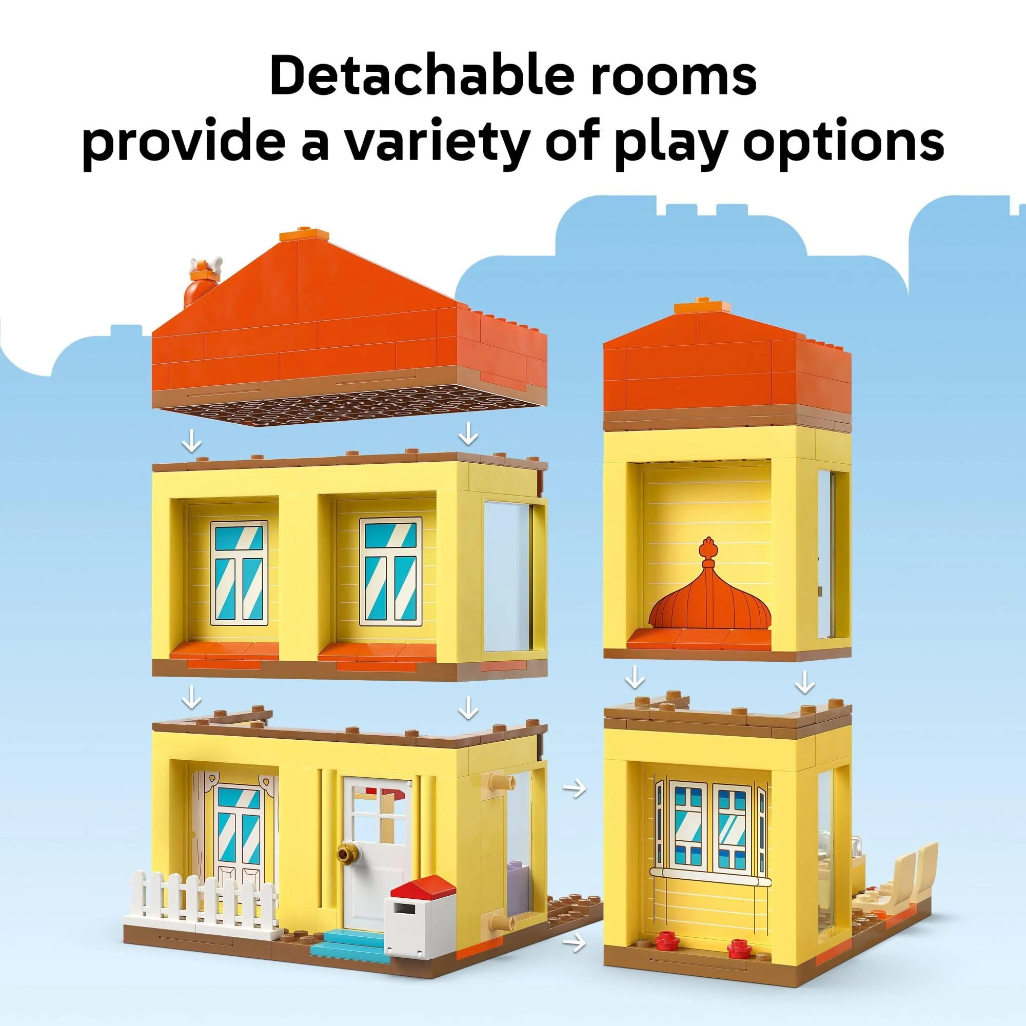 LEGO Bluey: Bluey’s Family House Building Toy - Pretend Play Toys & Figures Playset for Boys & Girls, Ages 4+ - with 5 Characters - Gift for Christmas - 11203 - Image 3