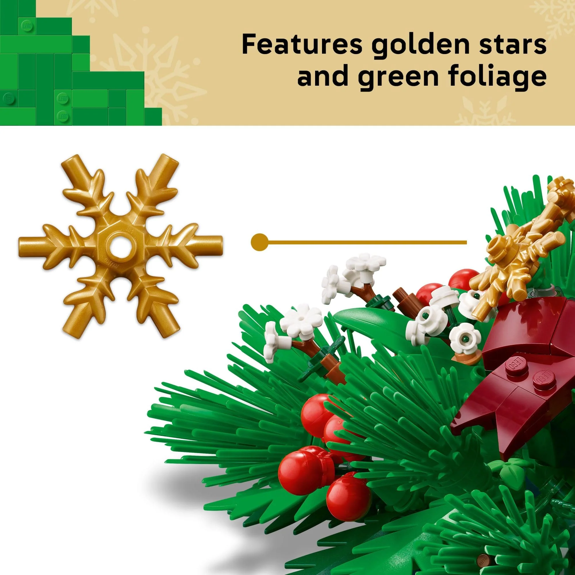 LEGO Christmas Table Decoration Building Toy for Kids - Brick-Built Holiday Centerpiece & Festive Room Decor - Christmas Craft for Girls & Boys, Ages 12+ - Gift Idea for Families - 40743 - Image 3