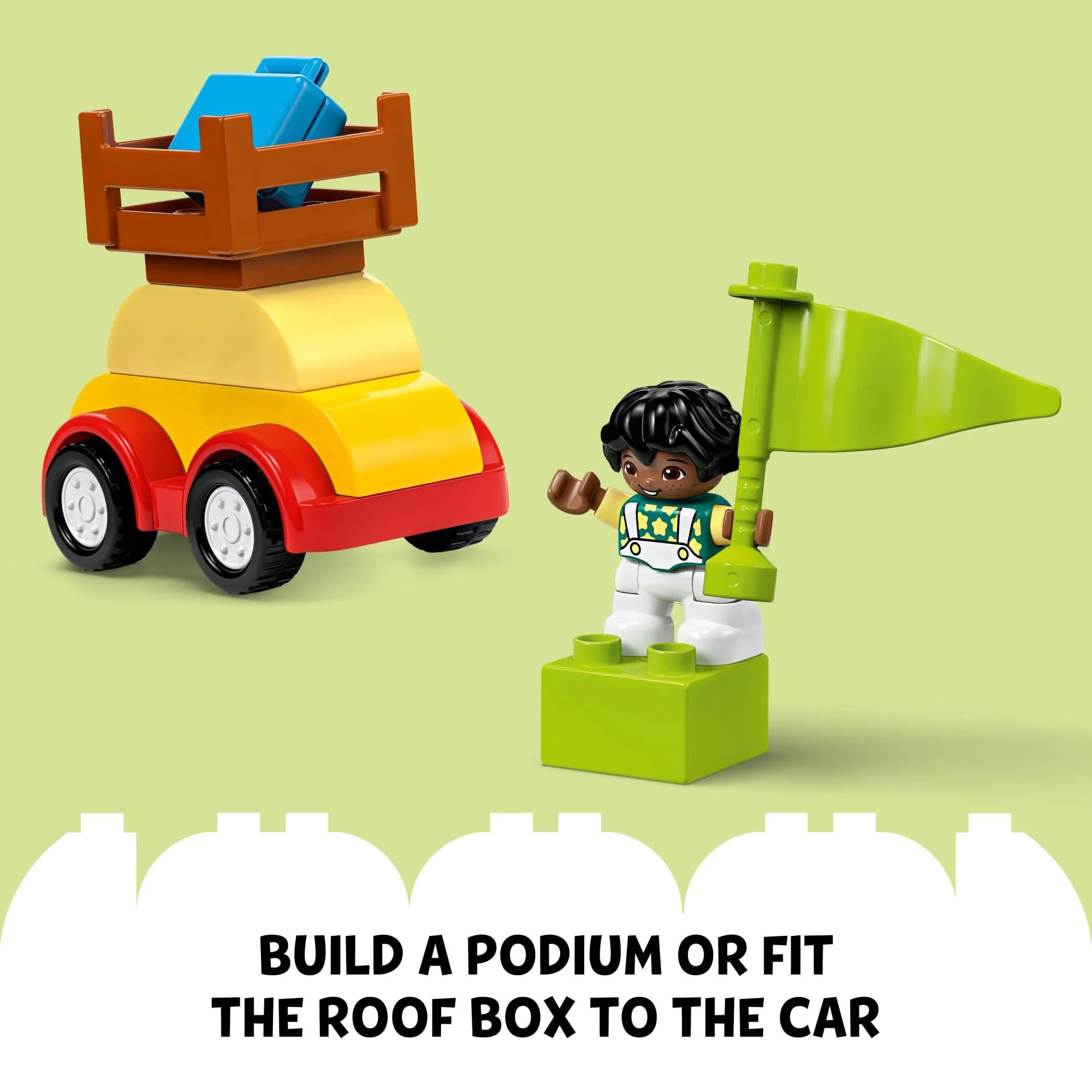 LEGO DUPLO Classic Cars and Trucks Brick Box Building Blocks - Learning & Educational STEM Toys for Toddlers, Ages 1.5+ Years - Develops Fine Motor Skills - Gift for Christmas - 10439 - Image 2