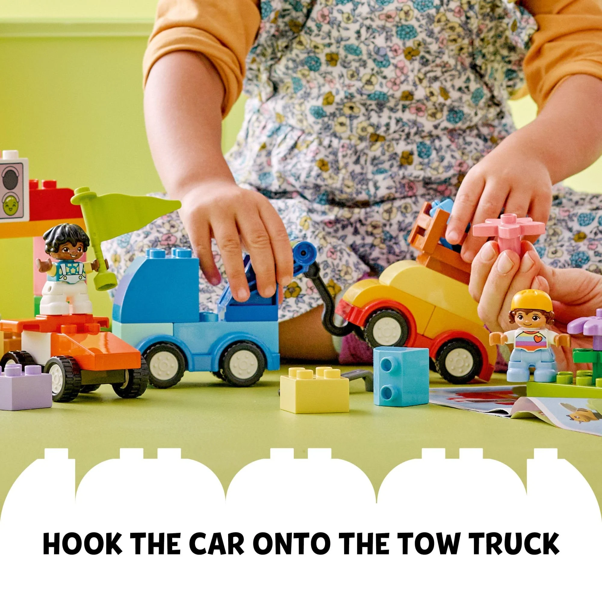 LEGO DUPLO Classic Cars and Trucks Brick Box Building Blocks - Learning & Educational STEM Toys for Toddlers, Ages 1.5+ Years - Develops Fine Motor Skills - Gift for Christmas - 10439 - Image 3