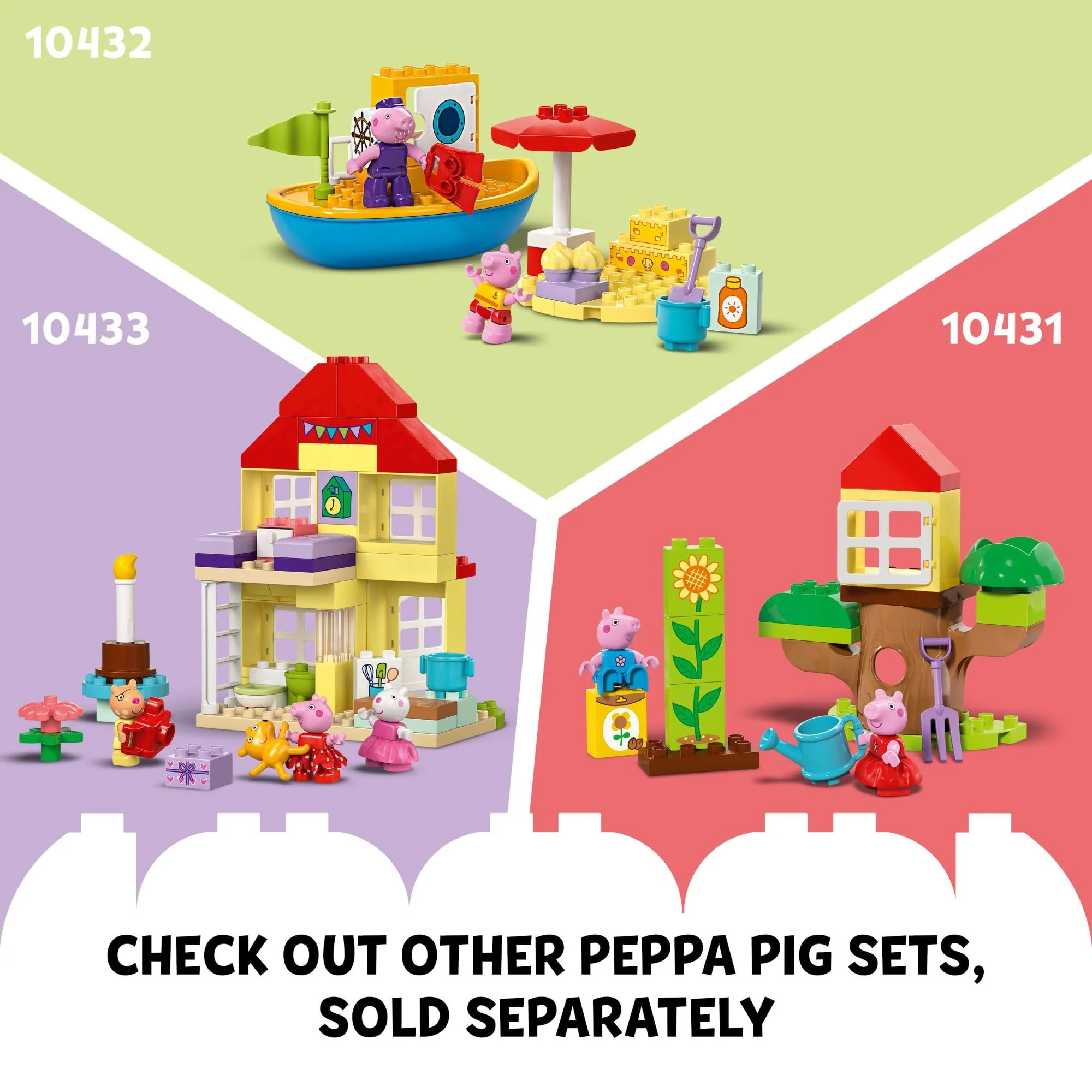 LEGO DUPLO Peppa Pig Supermarket Building Toy - Peppa Pig Toys for Girls & Boys, Ages 2+ Years - Gift for Christmas - Pretend Play Playset for Preschool - Learning & Education - 10434 - Image 2